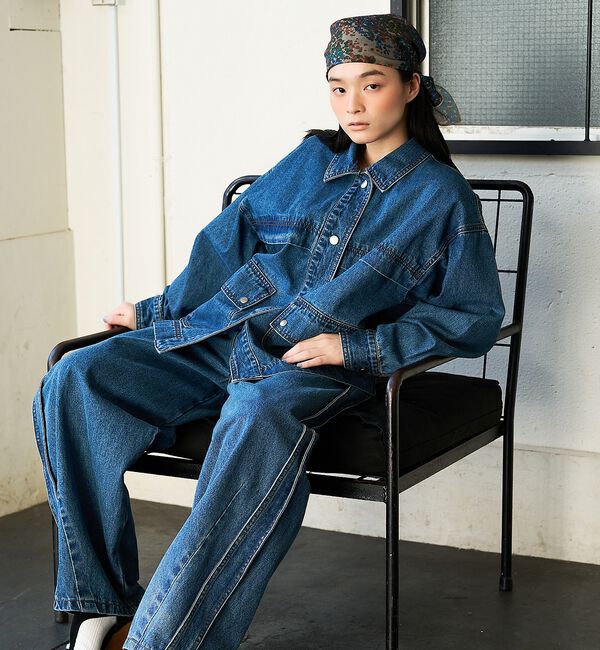 NOMINE「【セットアップ対応】オーバーサイズ デニム ジャケット / カバーオール」|その他|