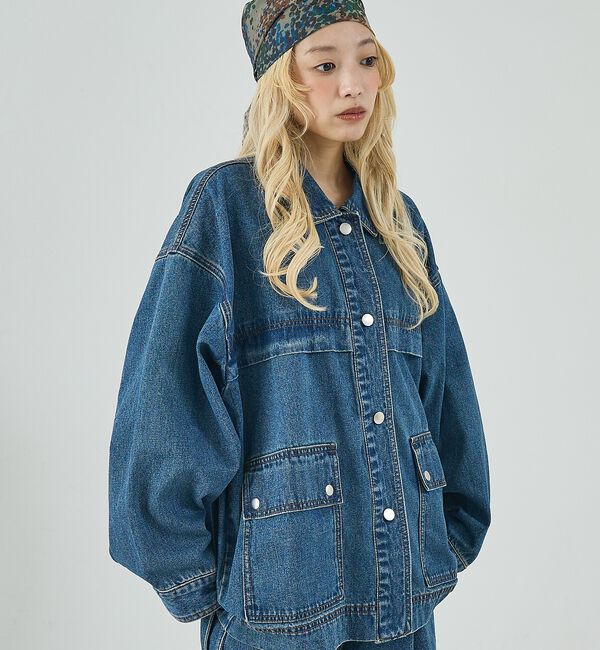 NOMINE「【セットアップ対応】オーバーサイズ デニム ジャケット / カバーオール」|その他|