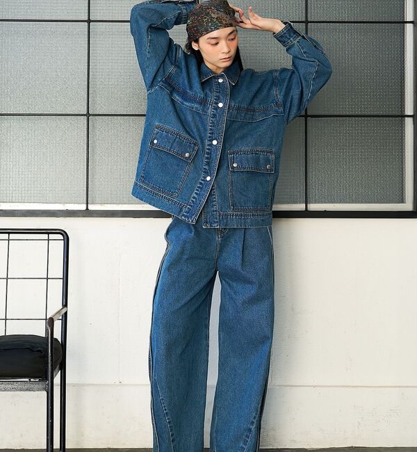 NOMINE「【セットアップ対応】オーバーサイズ デニム ジャケット / カバーオール」|その他|