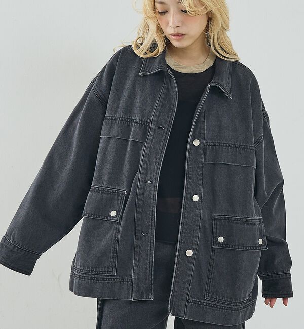 NOMINE「【セットアップ対応】オーバーサイズ デニム ジャケット / カバーオール」|その他|