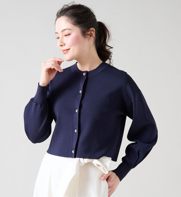 TIARA「シルバーボタンカーディガン」|カーディガン|