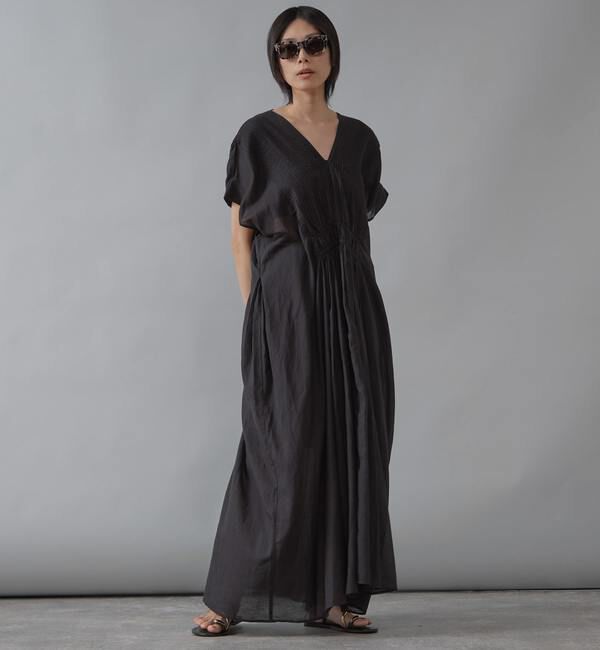 Liesse「【インド生産】ピンタックワンピース」|ワンピース|