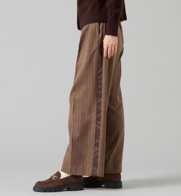 Liesse「サイドラインパンツ」|その他|ブラウン