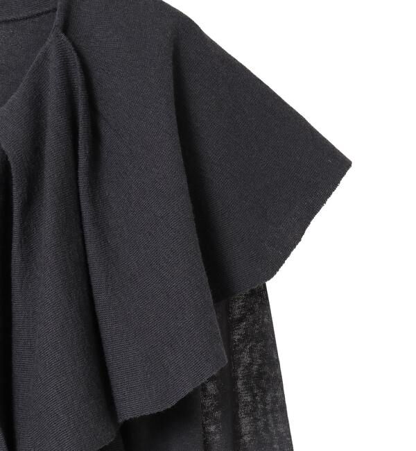 Liesse「フリルカラーニット」|カーディガン|