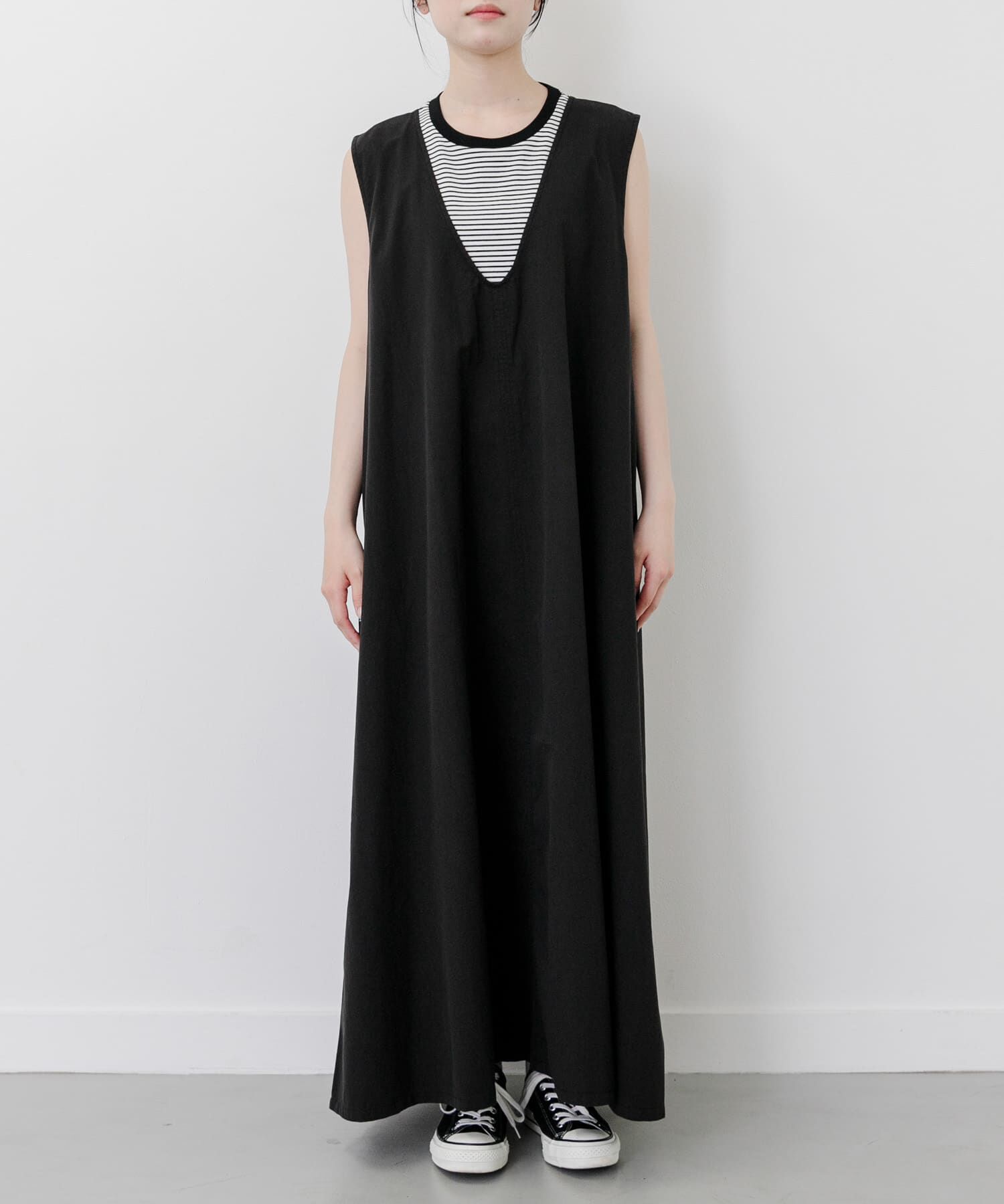 URBAN RESEARCH DOORS「FORK&SPOON　テントラインUネックワンピース」|ワンピース|