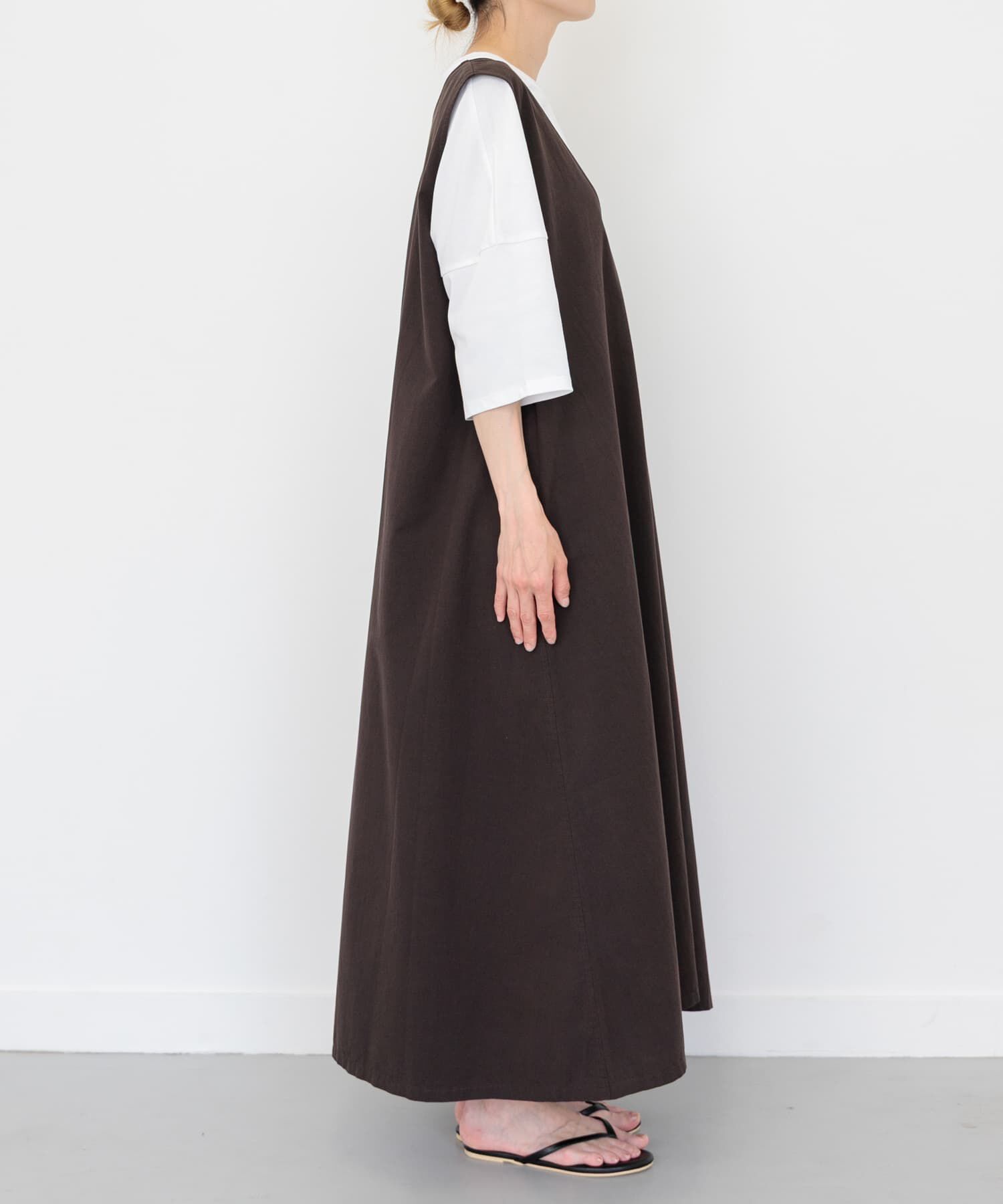 URBAN RESEARCH DOORS「FORK&SPOON　テントラインUネックワンピース」|ワンピース|