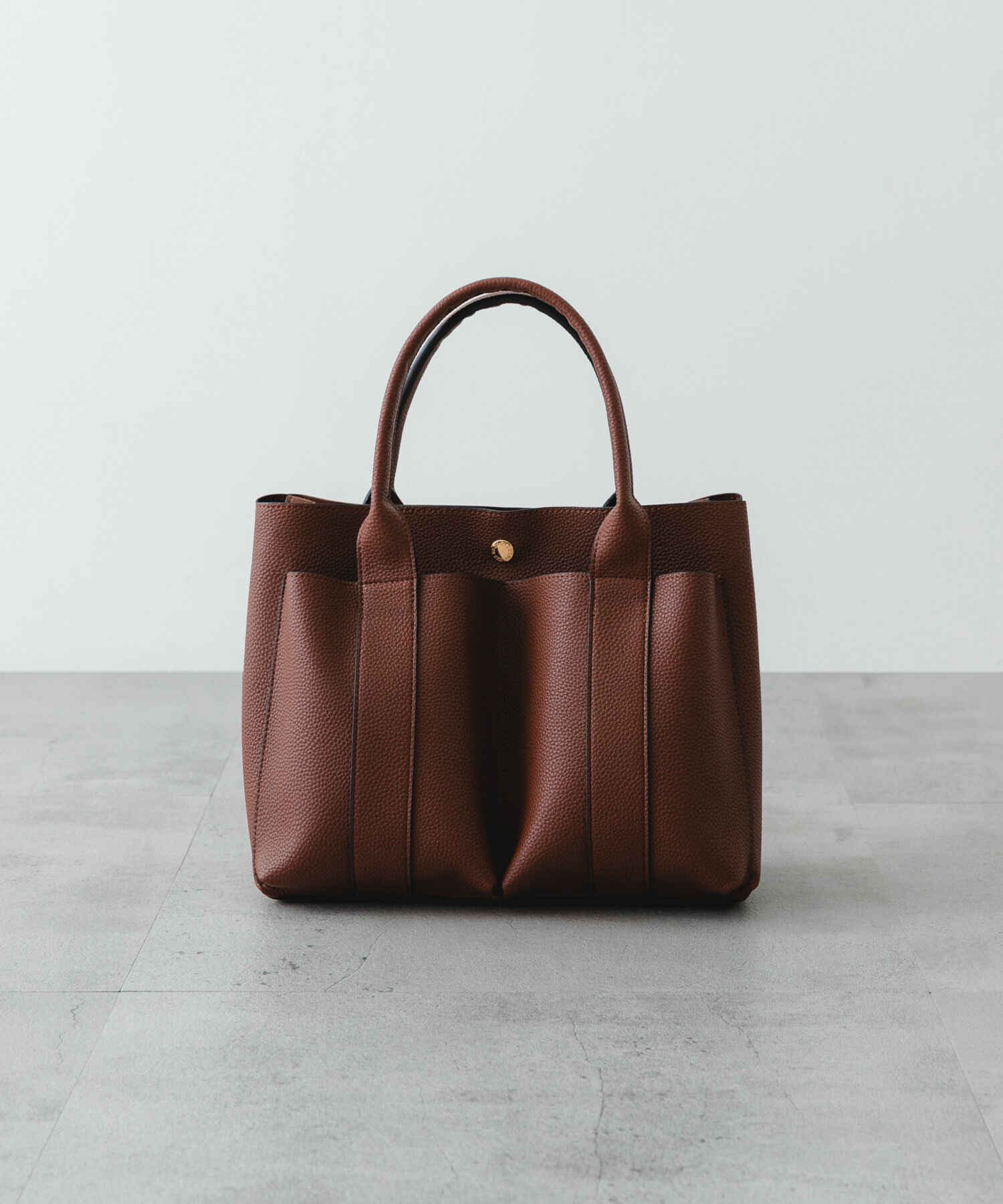 RODE SKO「ダブルポケットトートバッグ」|トートバッグ|ダークブラウン