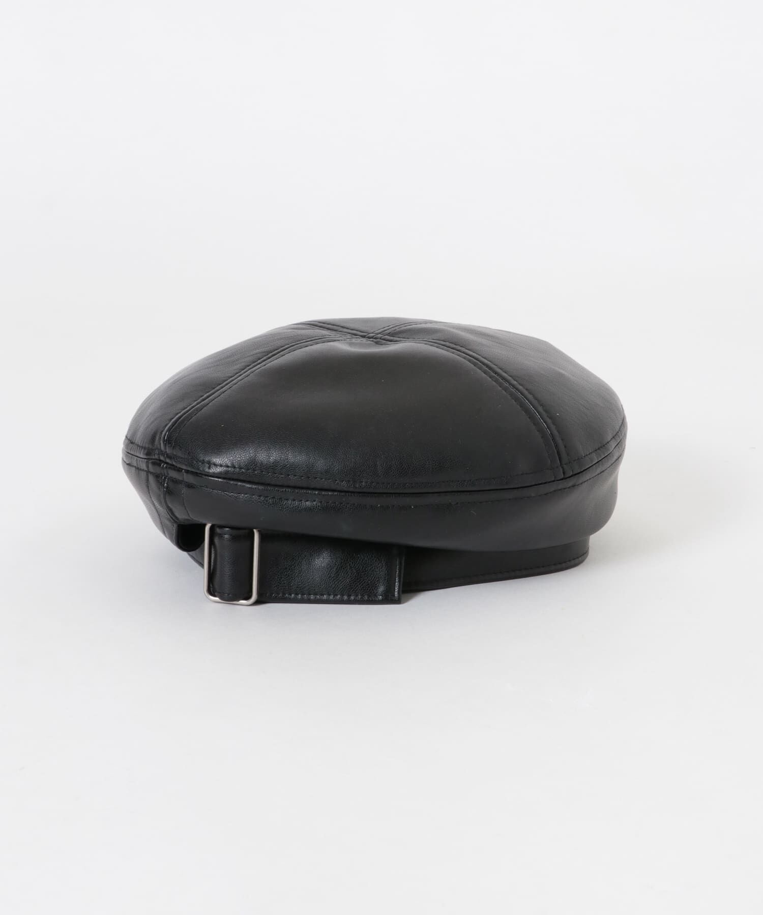 SMELLY「フェイクレザーバックルベレー」|ハンチング・ベレー帽|