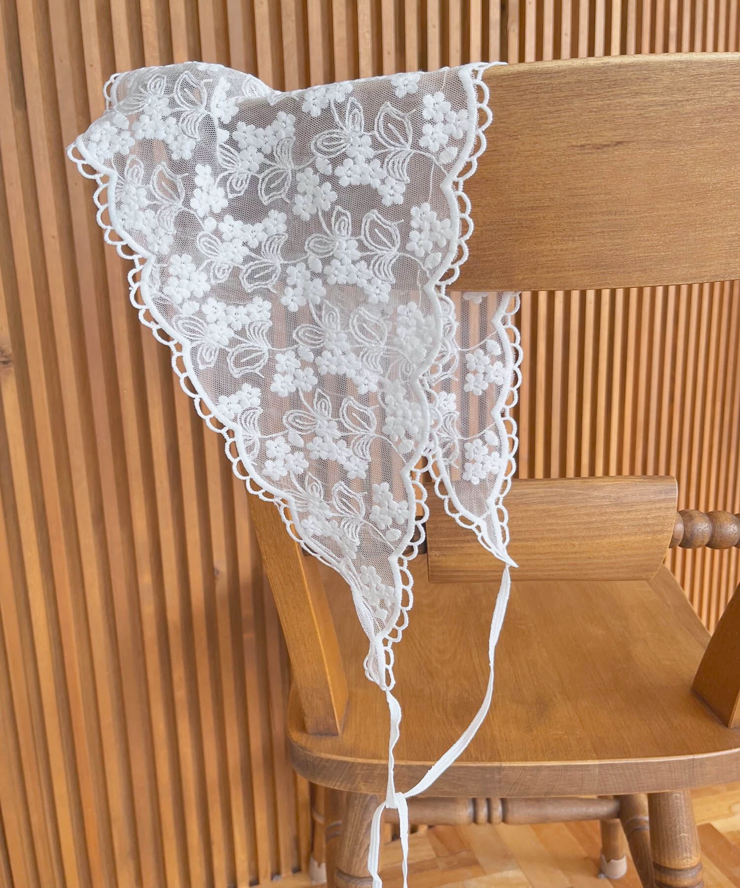 SMELLY「レースバブーシュカ」|バンダナ・スカーフ|