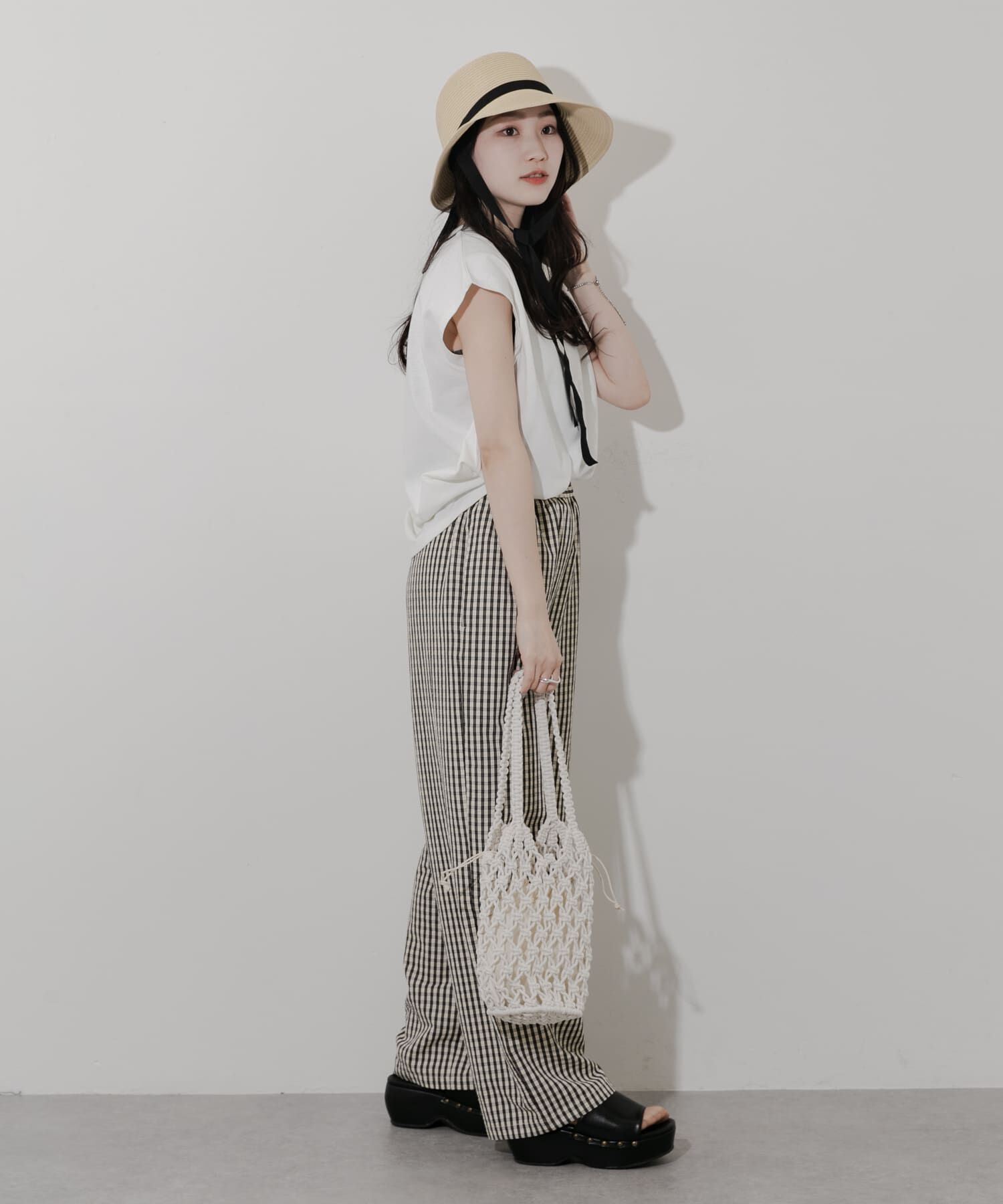 SMELLY「ペーパーリボンハット」|ハット|