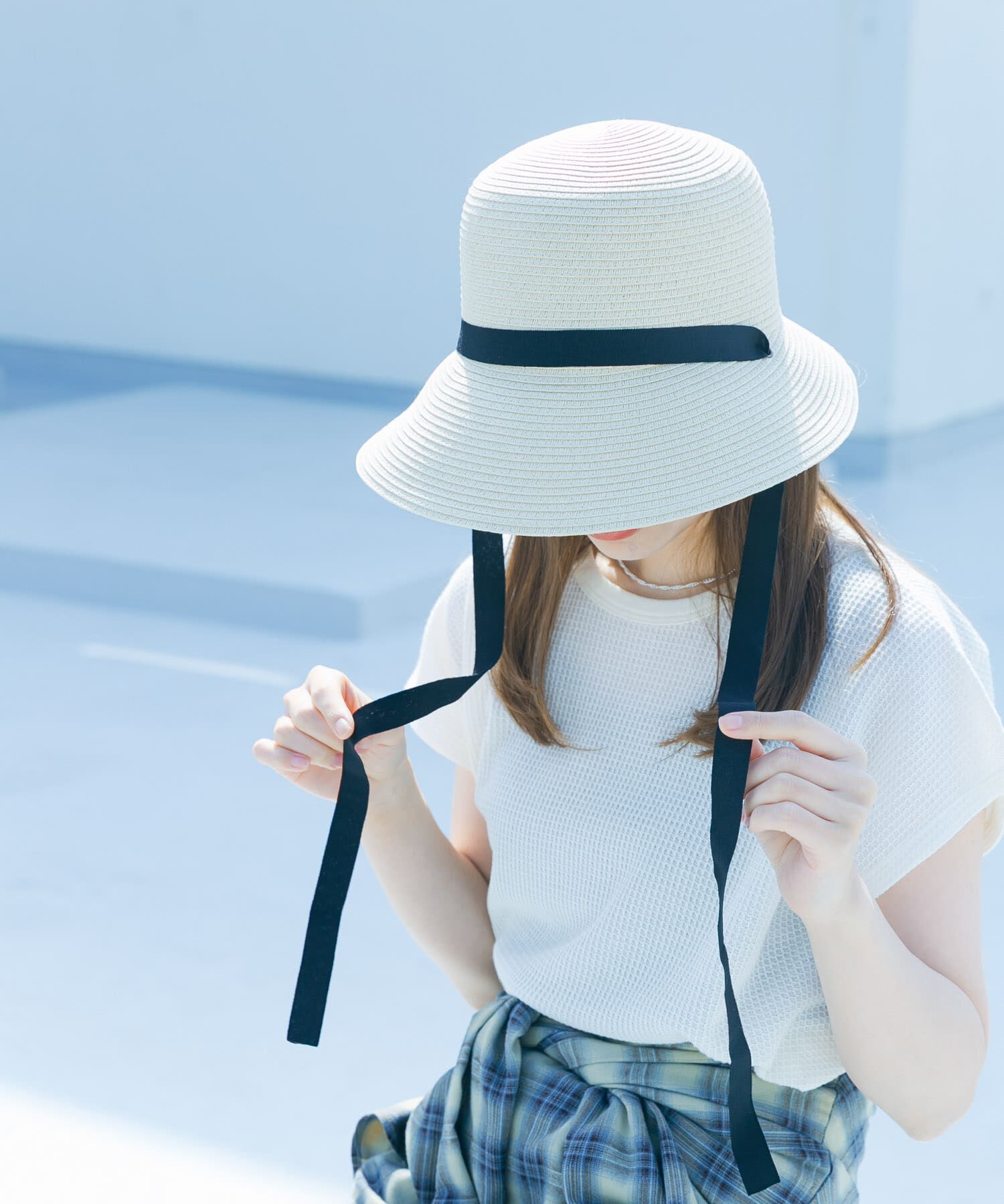 SMELLY「ペーパーリボンハット」|ハット|