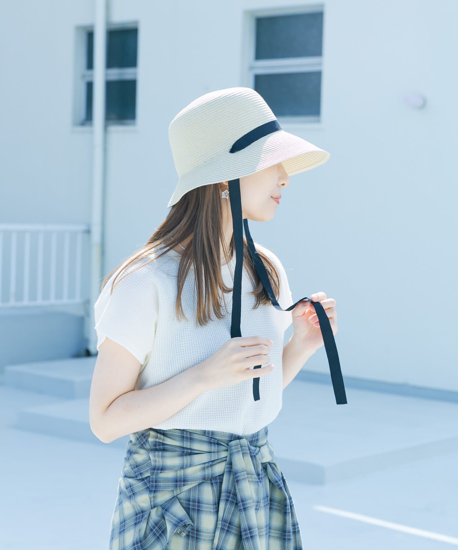 SMELLY「ペーパーリボンハット」|ハット|