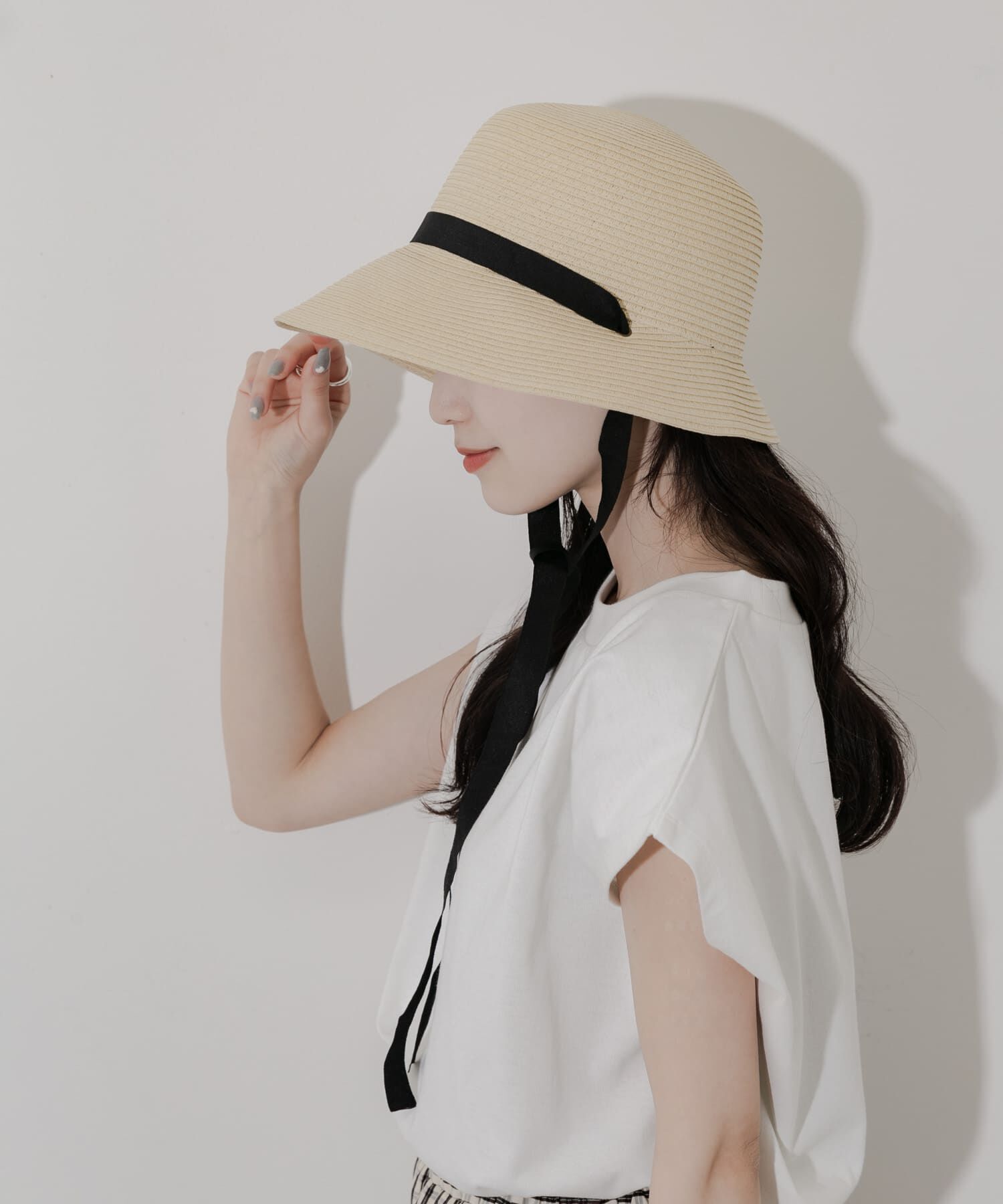 SMELLY「ペーパーリボンハット」|ハット|