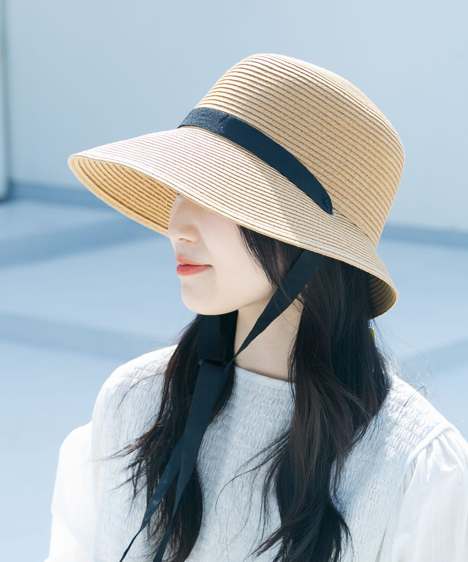 SMELLY「ペーパーリボンハット」|ハット|