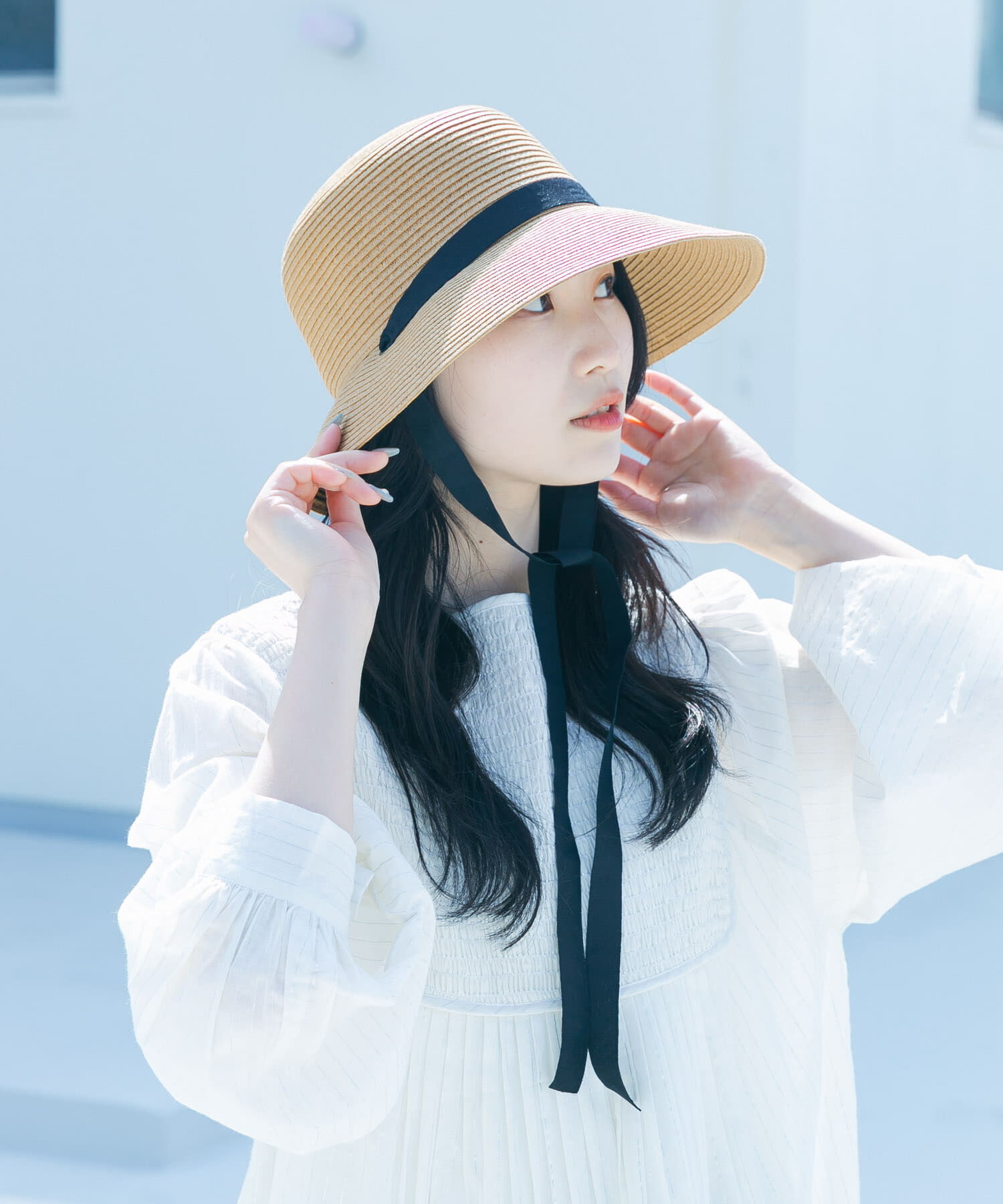 SMELLY「ペーパーリボンハット」|ハット|