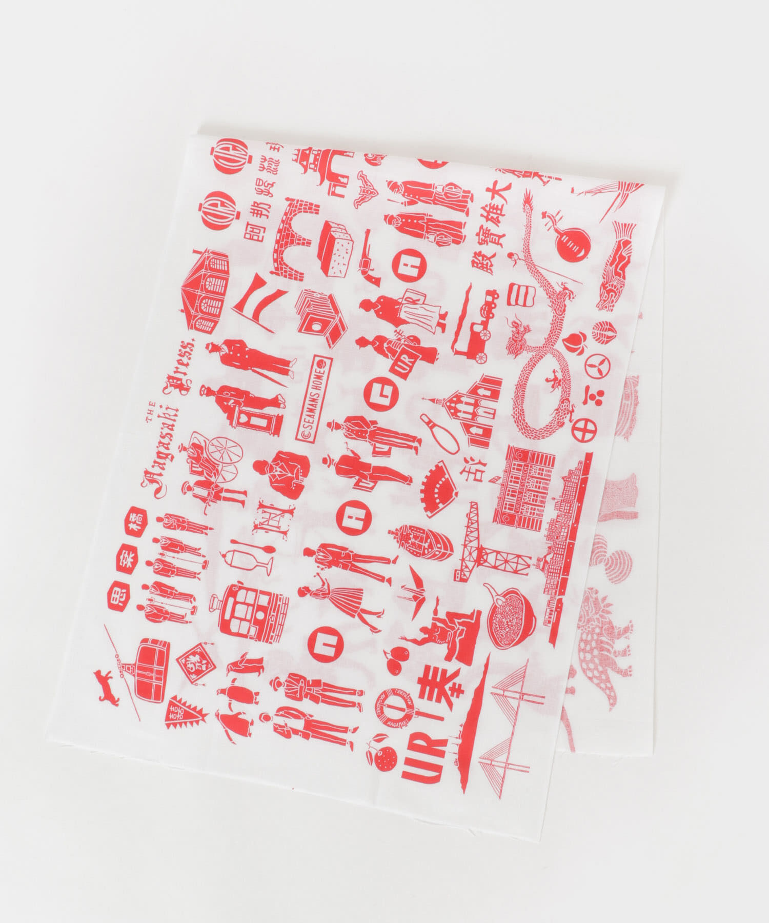 URBAN RESEARCH「たてまつる　NAGASAKI RESEARCHプリント赤」|その他|ホワイト系その他