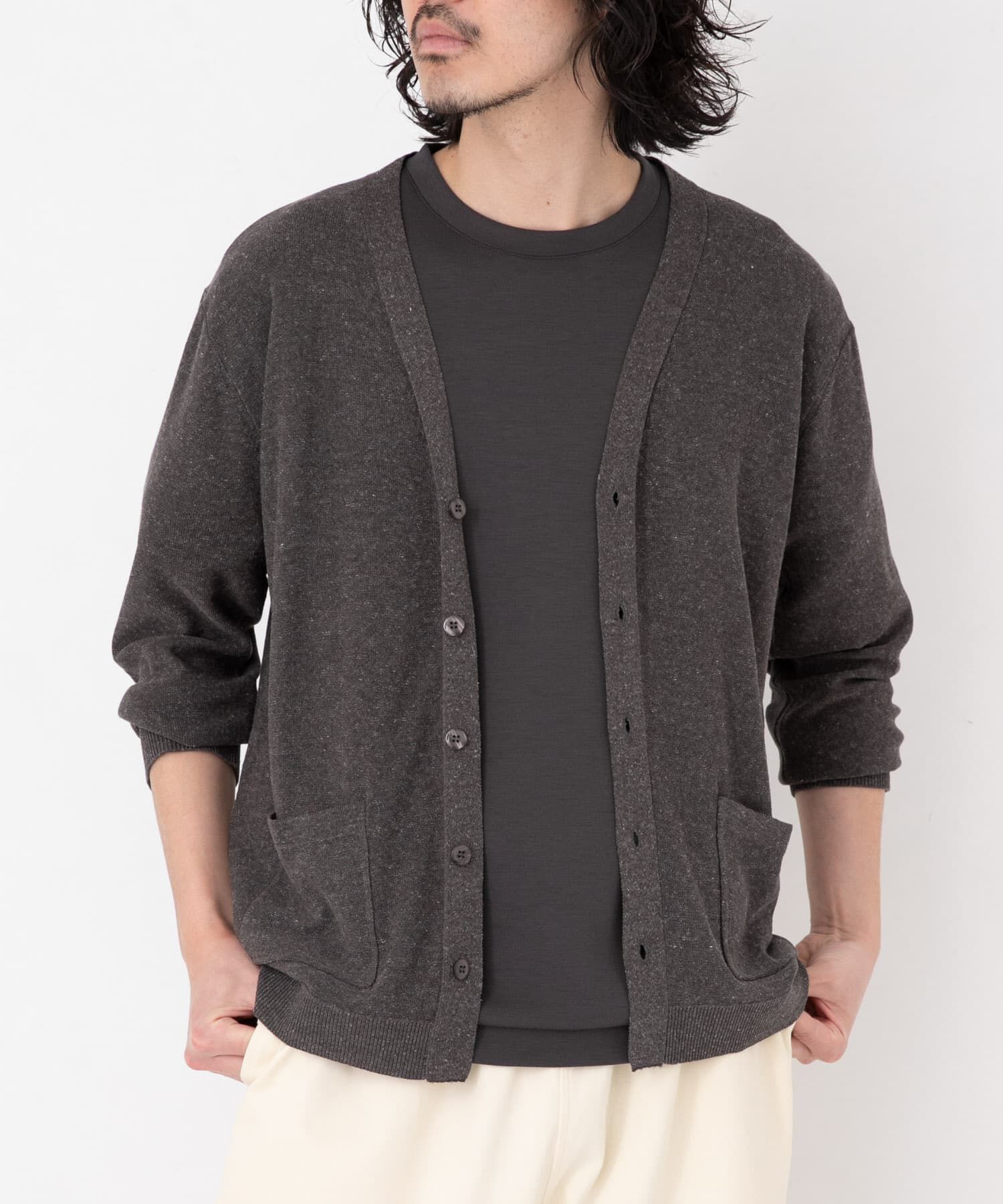 Sonny Label 「リネン混ニットカーディガン」|カーディガン|