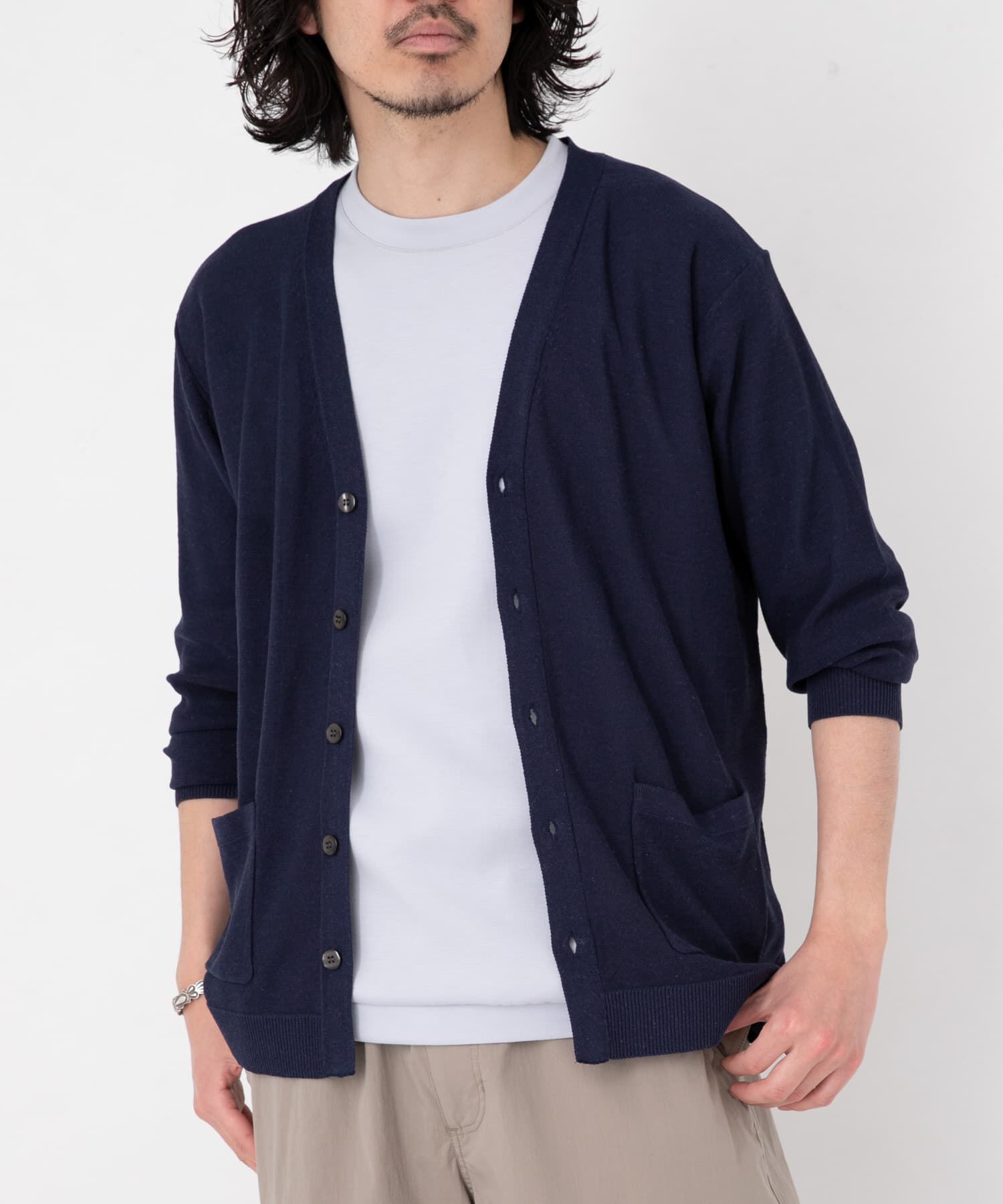 Sonny Label 「リネン混ニットカーディガン」|カーディガン|