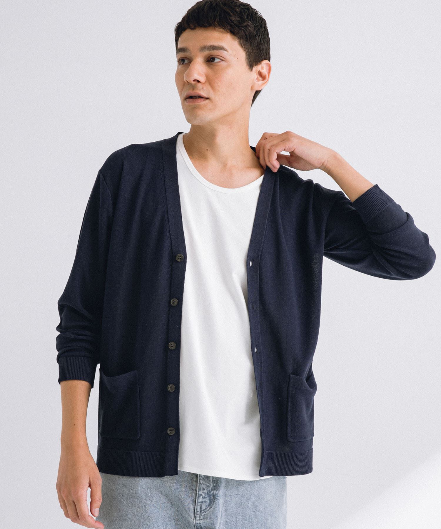 Sonny Label 「リネン混ニットカーディガン」|カーディガン|