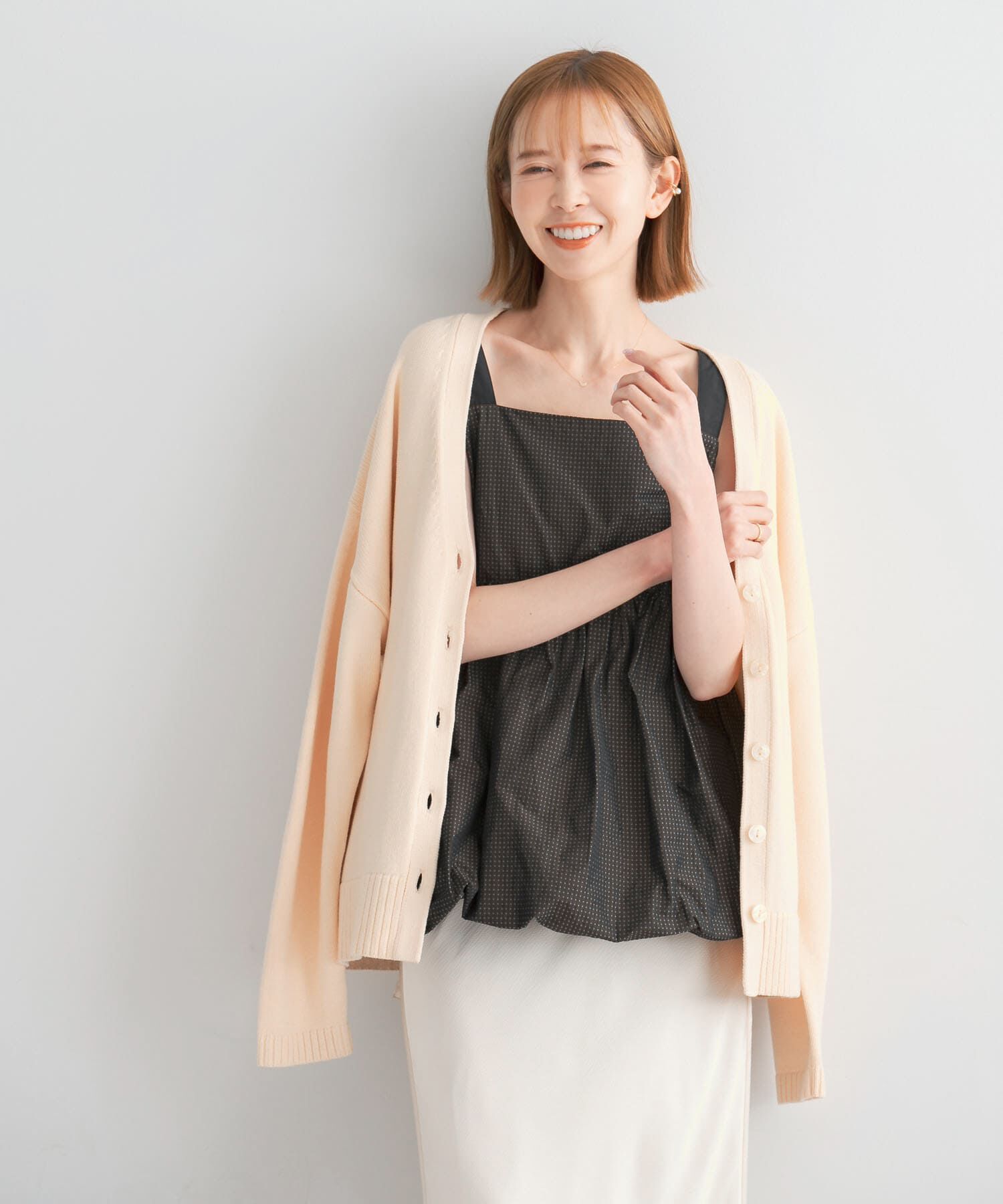 URBAN RESEARCH ROSSO「ウエストシェイプカーディガン」|カーディガン|