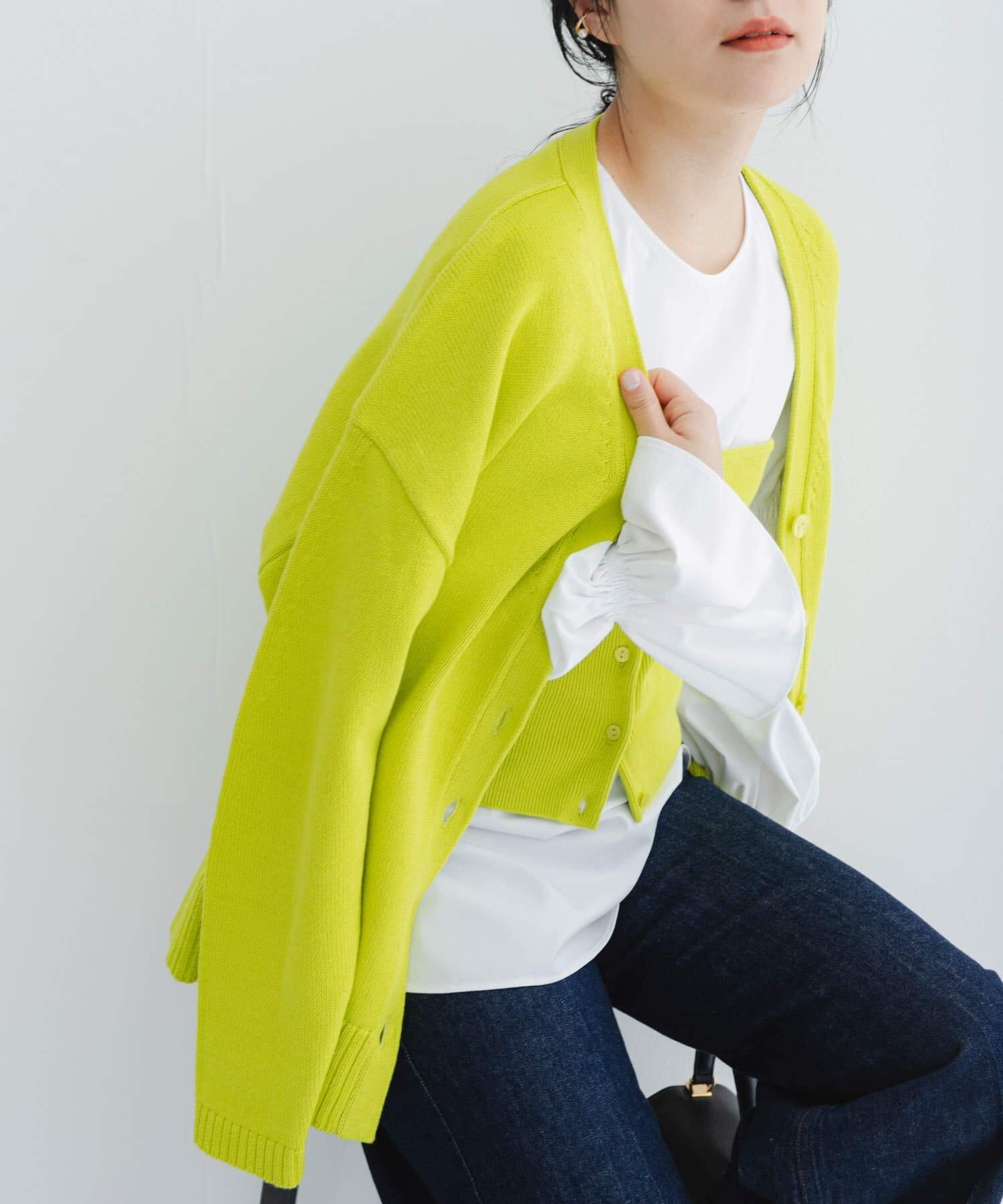 URBAN RESEARCH ROSSO「ウエストシェイプカーディガン」|カーディガン|