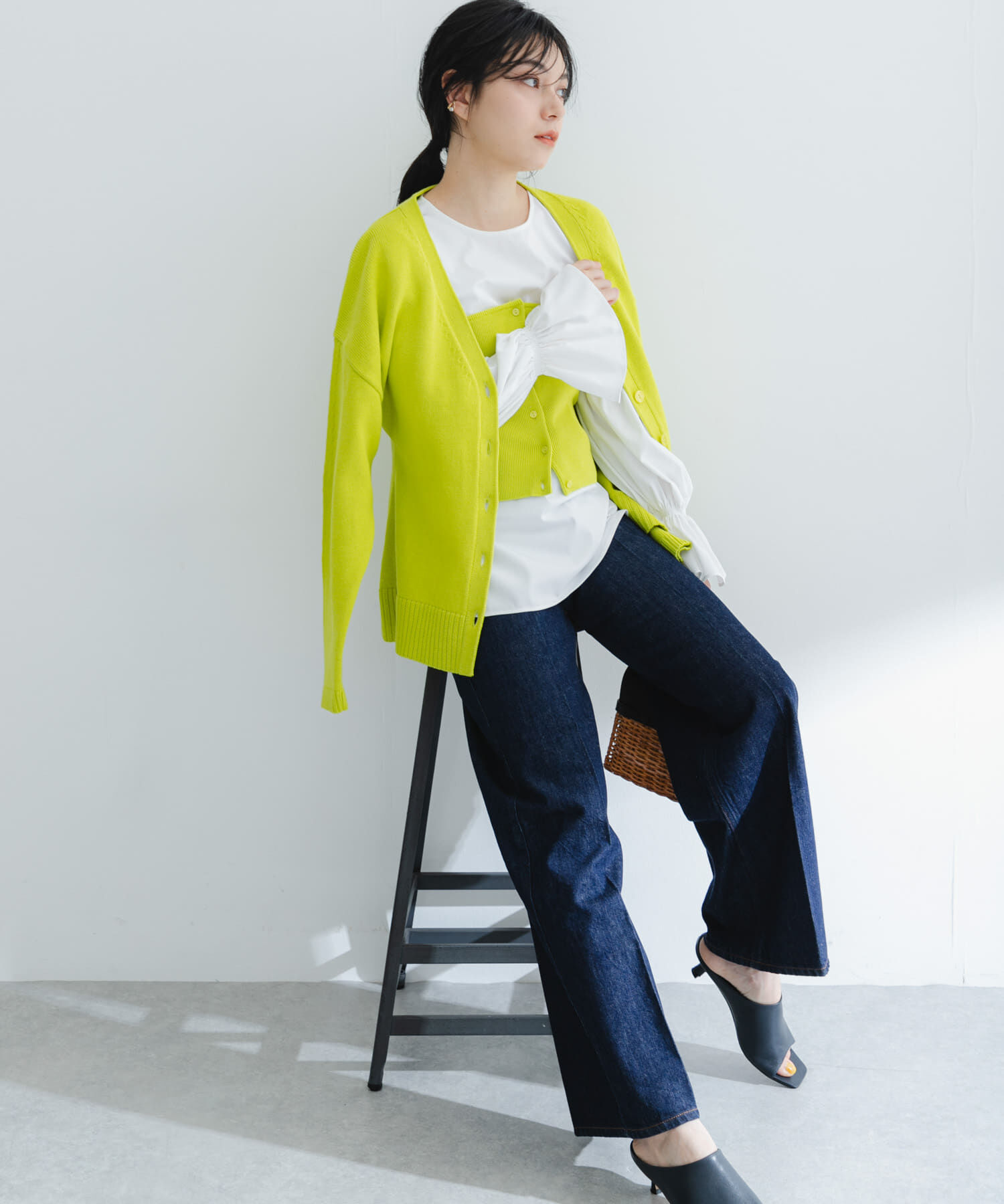 URBAN RESEARCH ROSSO「ウエストシェイプカーディガン」|カーディガン|