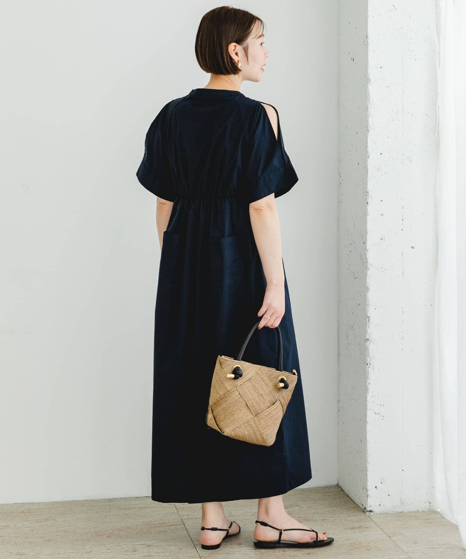 URBAN RESEARCH ROSSO「F by ROSSO　スリットショルダーワンピース」|ワンピース|