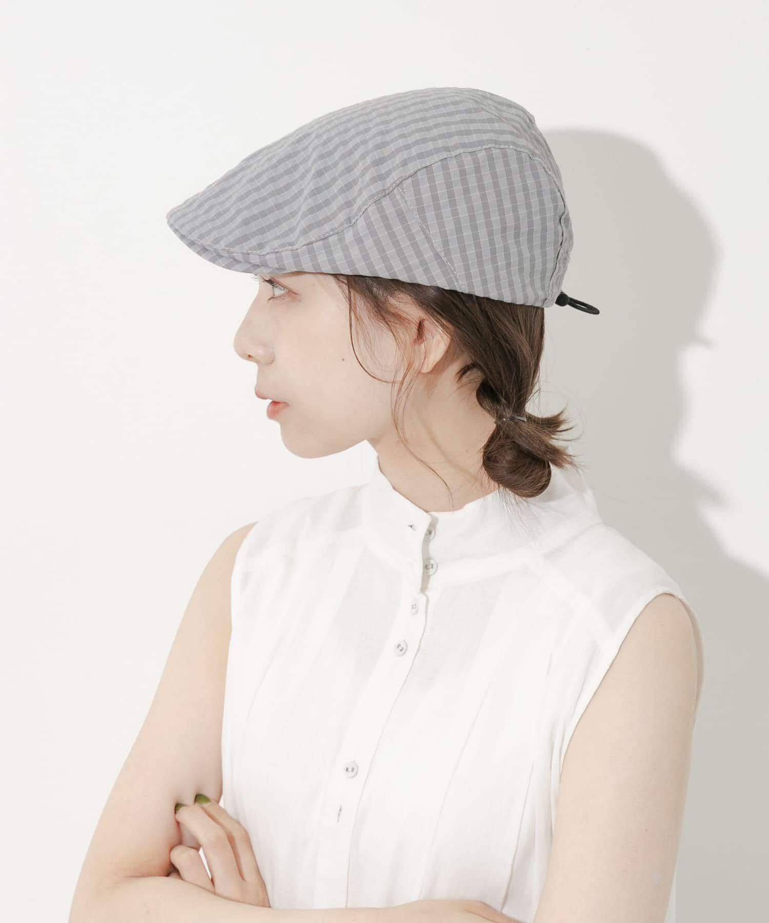 SMELLY「ドロストチェックハンチング」|ハンチング・ベレー帽|