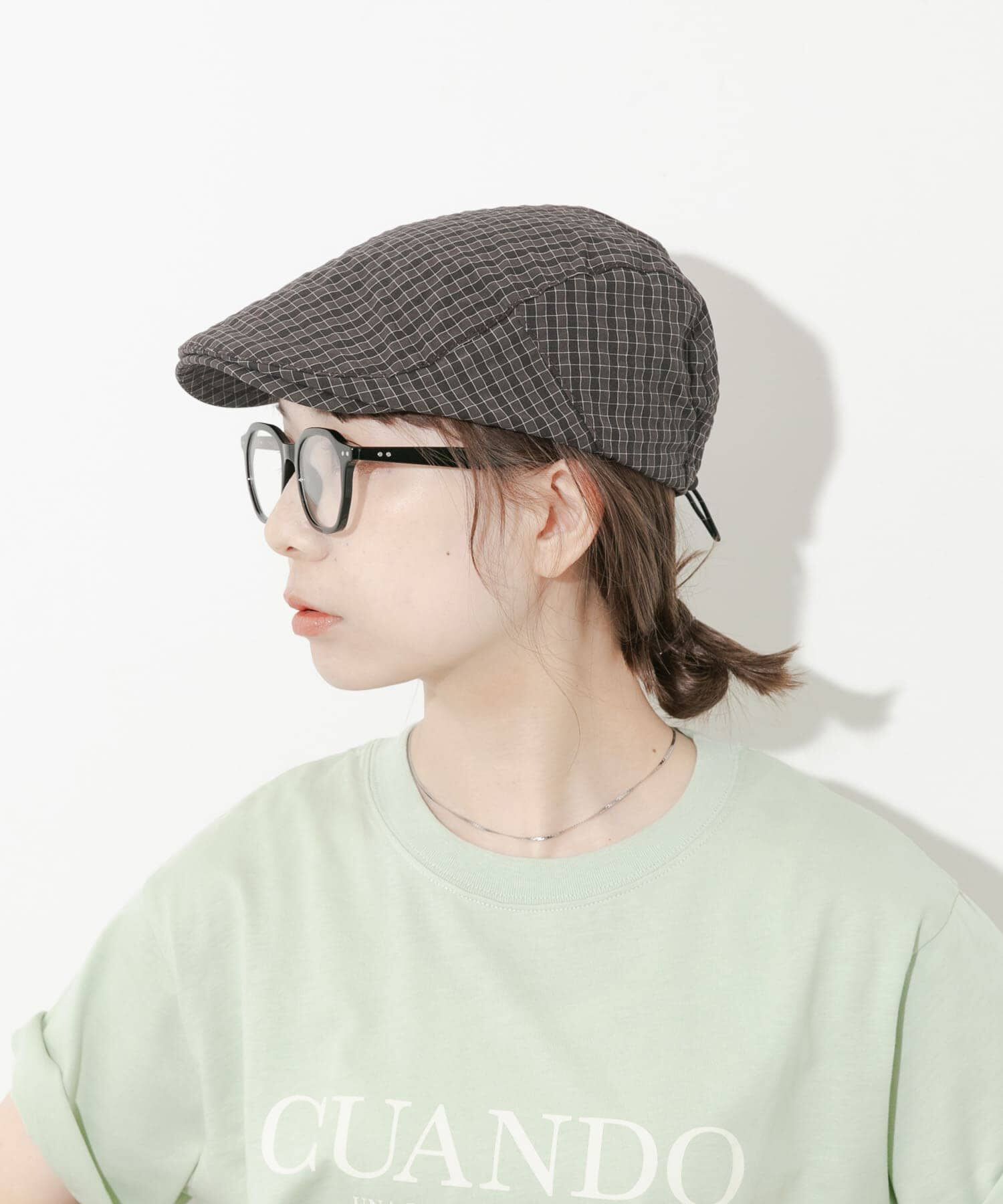 SMELLY「ドロストチェックハンチング」|ハンチング・ベレー帽|