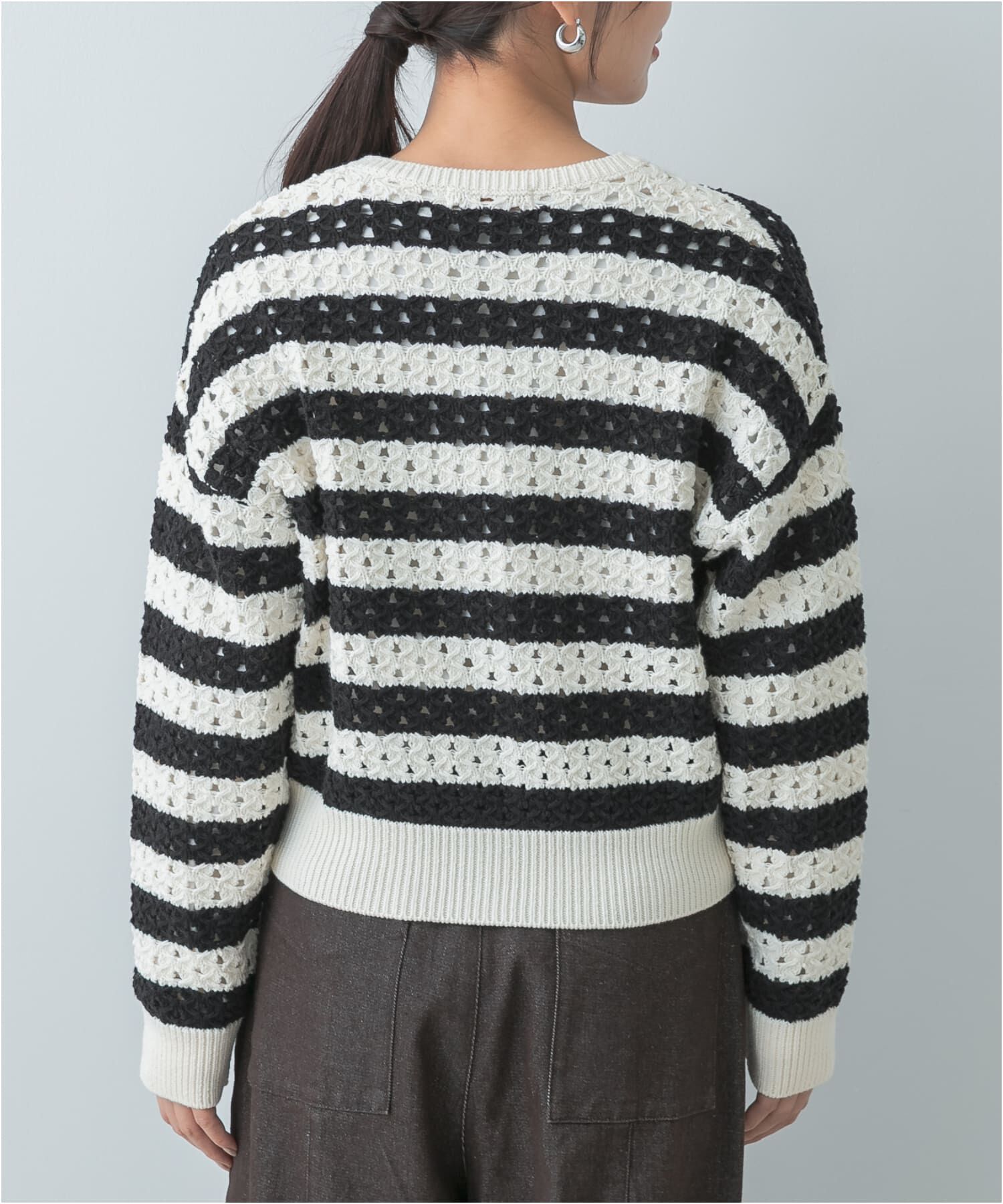 URBAN RESEARCH ROSSO「F by ROSSO　柄編みZIPカーディガン」|カーディガン|