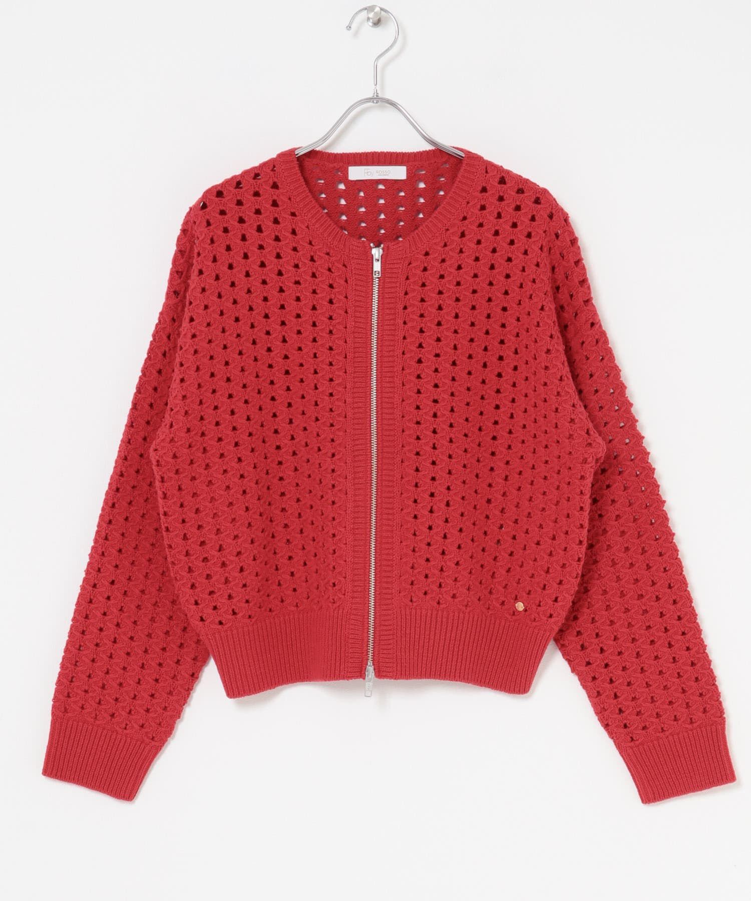 URBAN RESEARCH ROSSO「F by ROSSO　柄編みZIPカーディガン」|カーディガン|