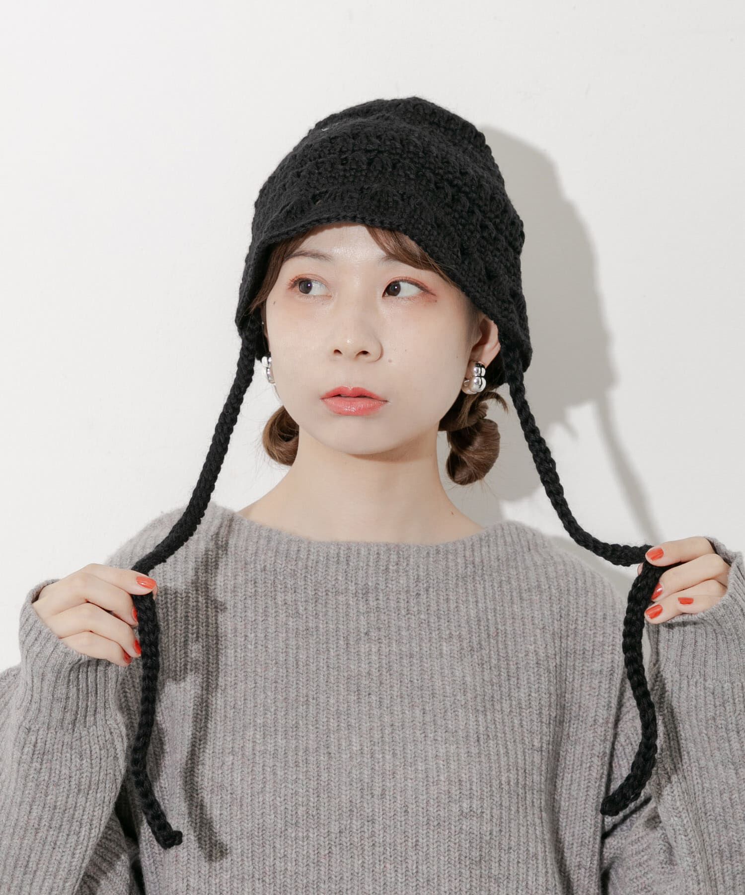 SMELLY「クロシェニットハット」|ハット|