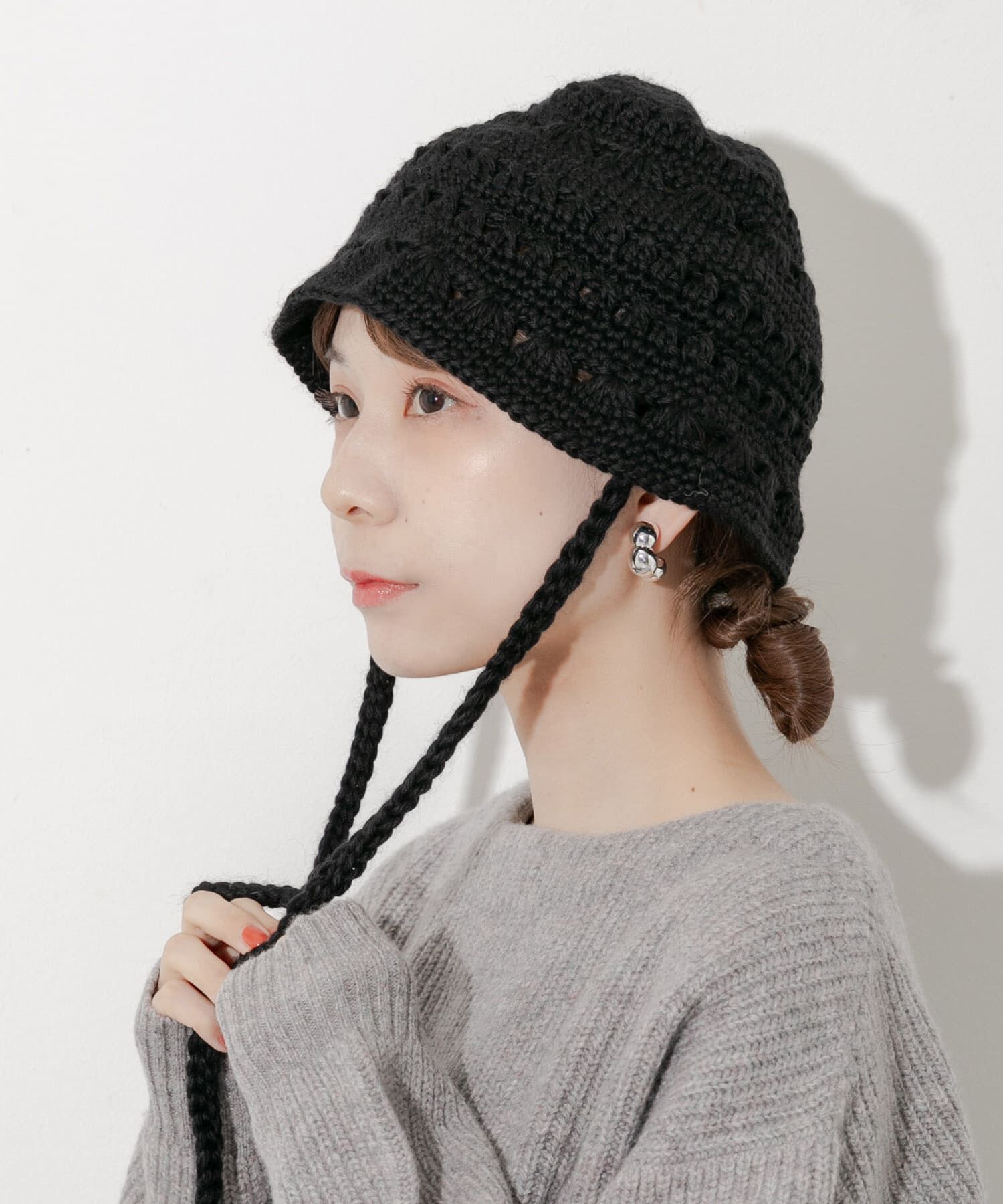 SMELLY「クロシェニットハット」|ハット|