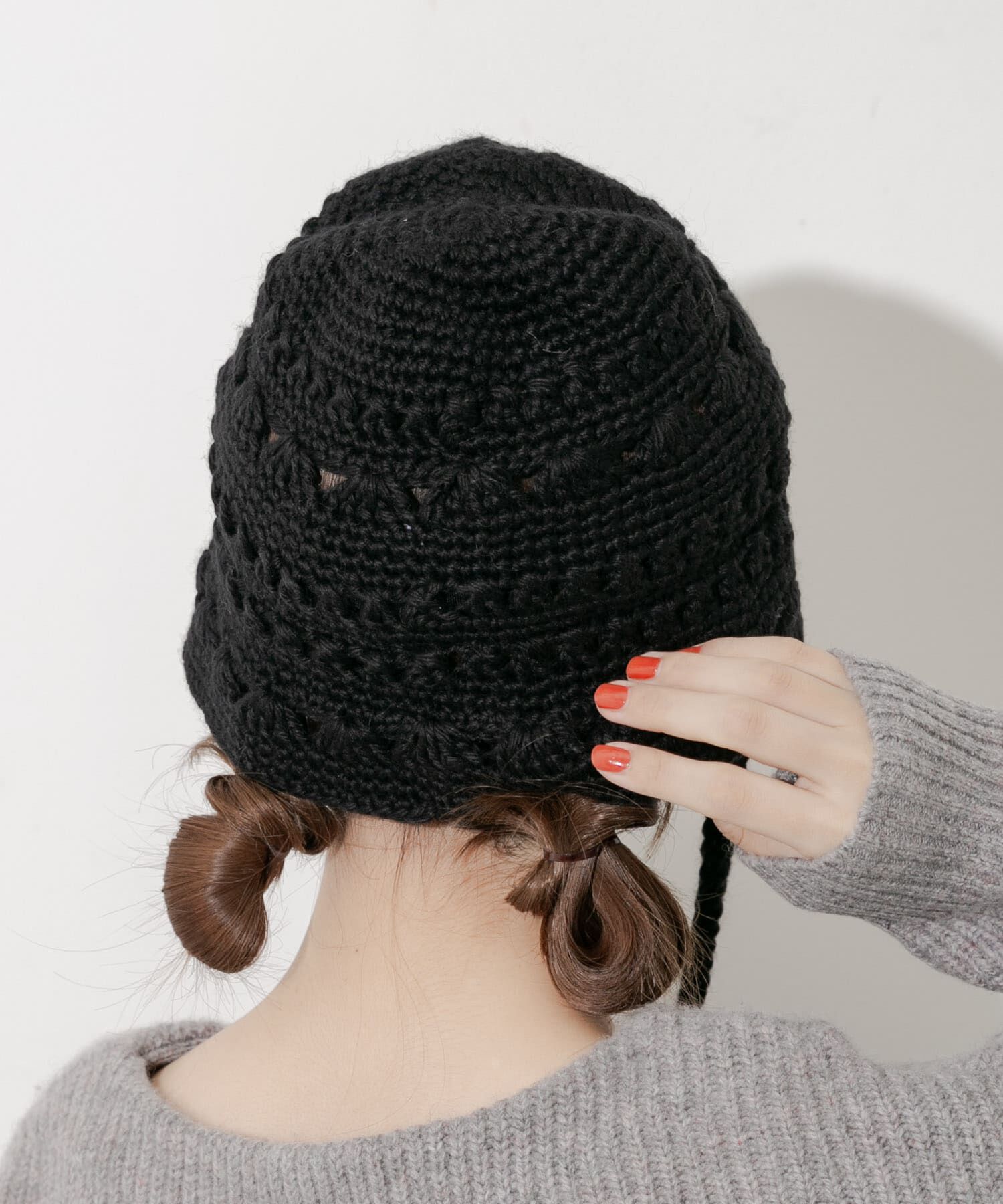 SMELLY「クロシェニットハット」|ハット|