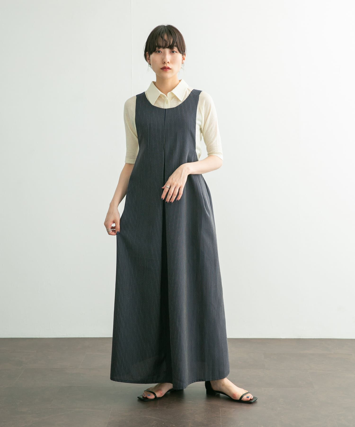  「ジャガードポロカーディガン」|カーディガン|