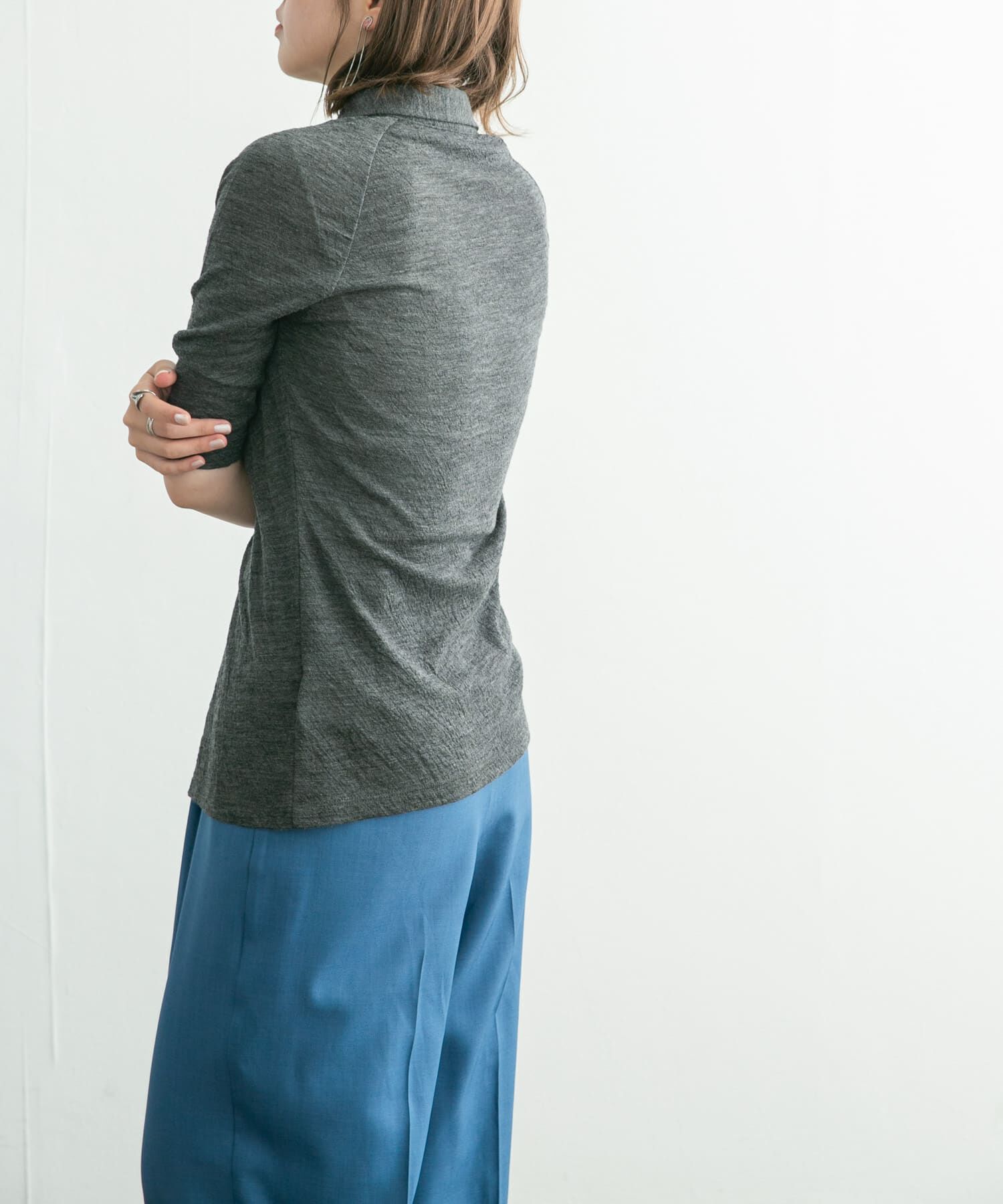  「ジャガードポロカーディガン」|カーディガン|