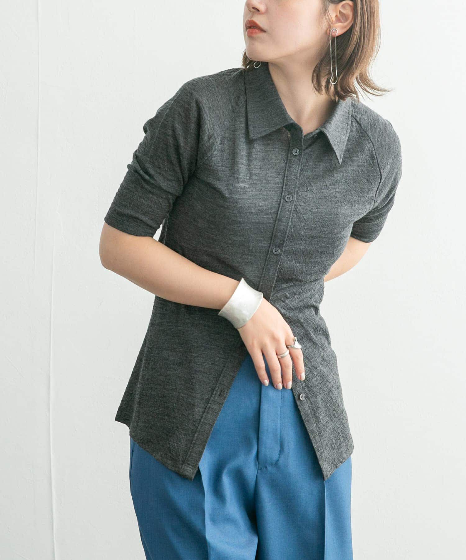  「ジャガードポロカーディガン」|カーディガン|