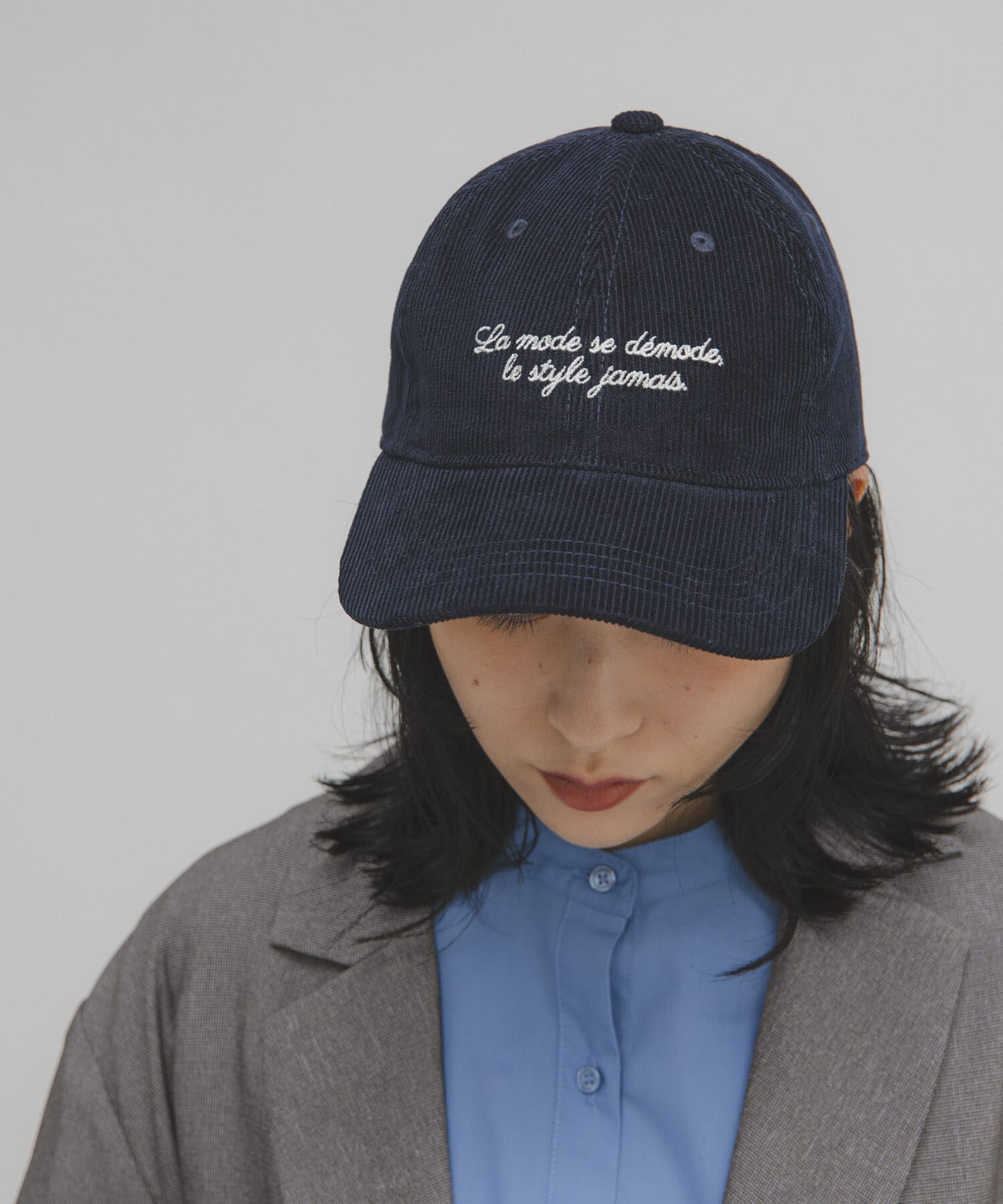  「エンブロイダリーコーデュロイCAP」|キャップ・キャスケット|