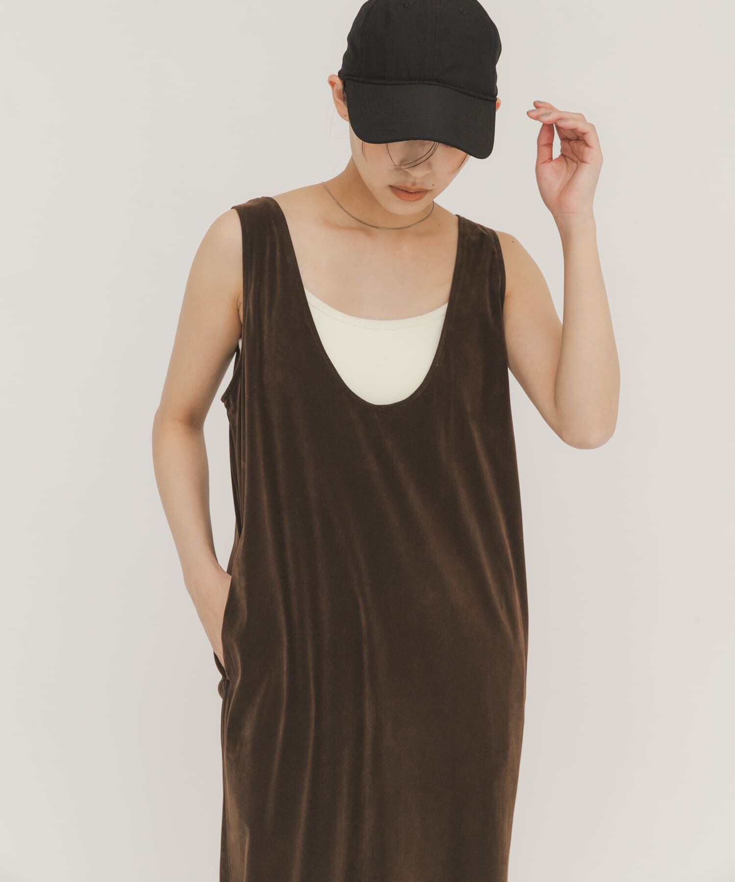  「2WAYベロアワンピース」|ワンピース|