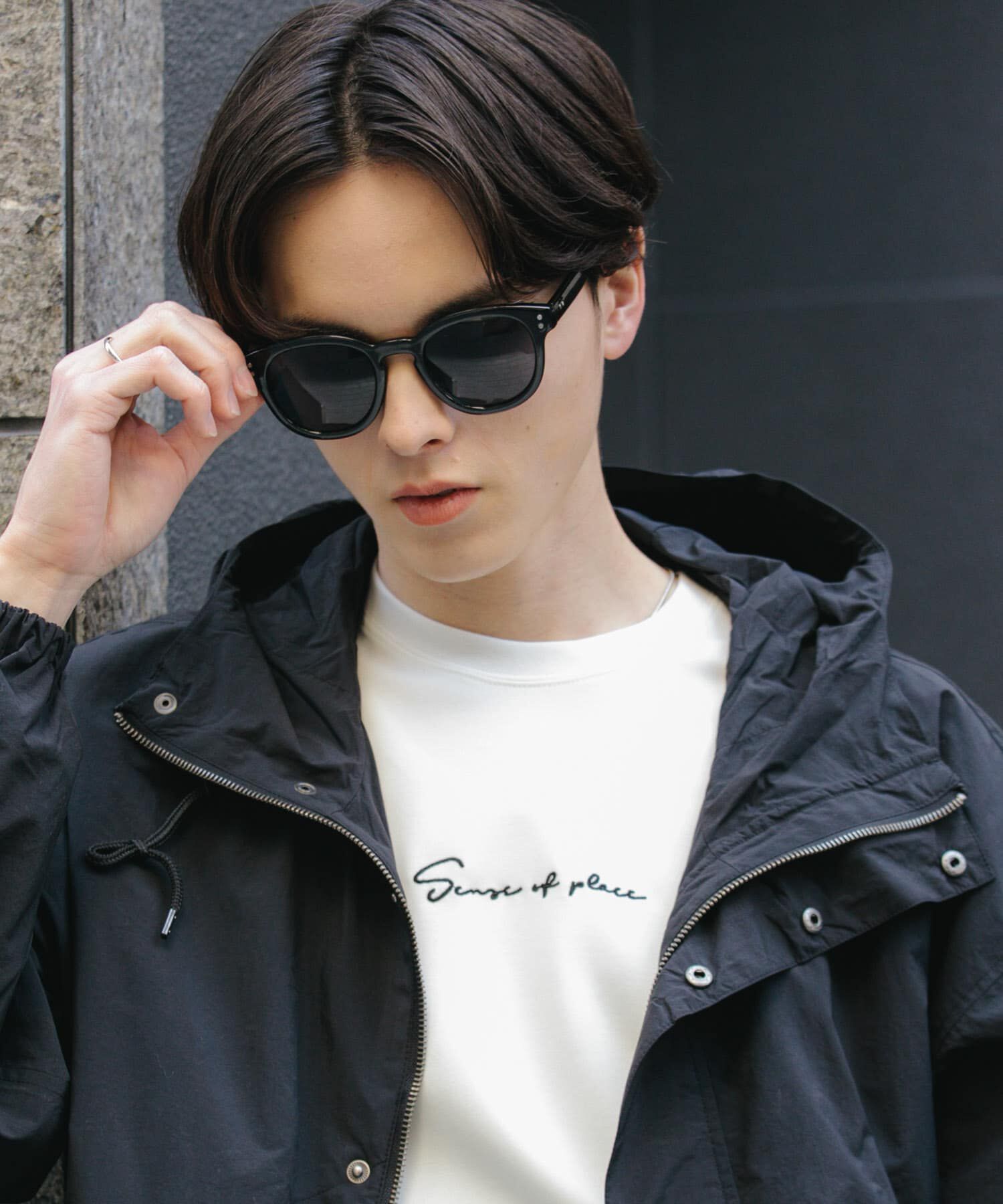 SENSE OF PLACE by URBAN RESEARCH「ボストンサングラス」|メガネ|ブラック