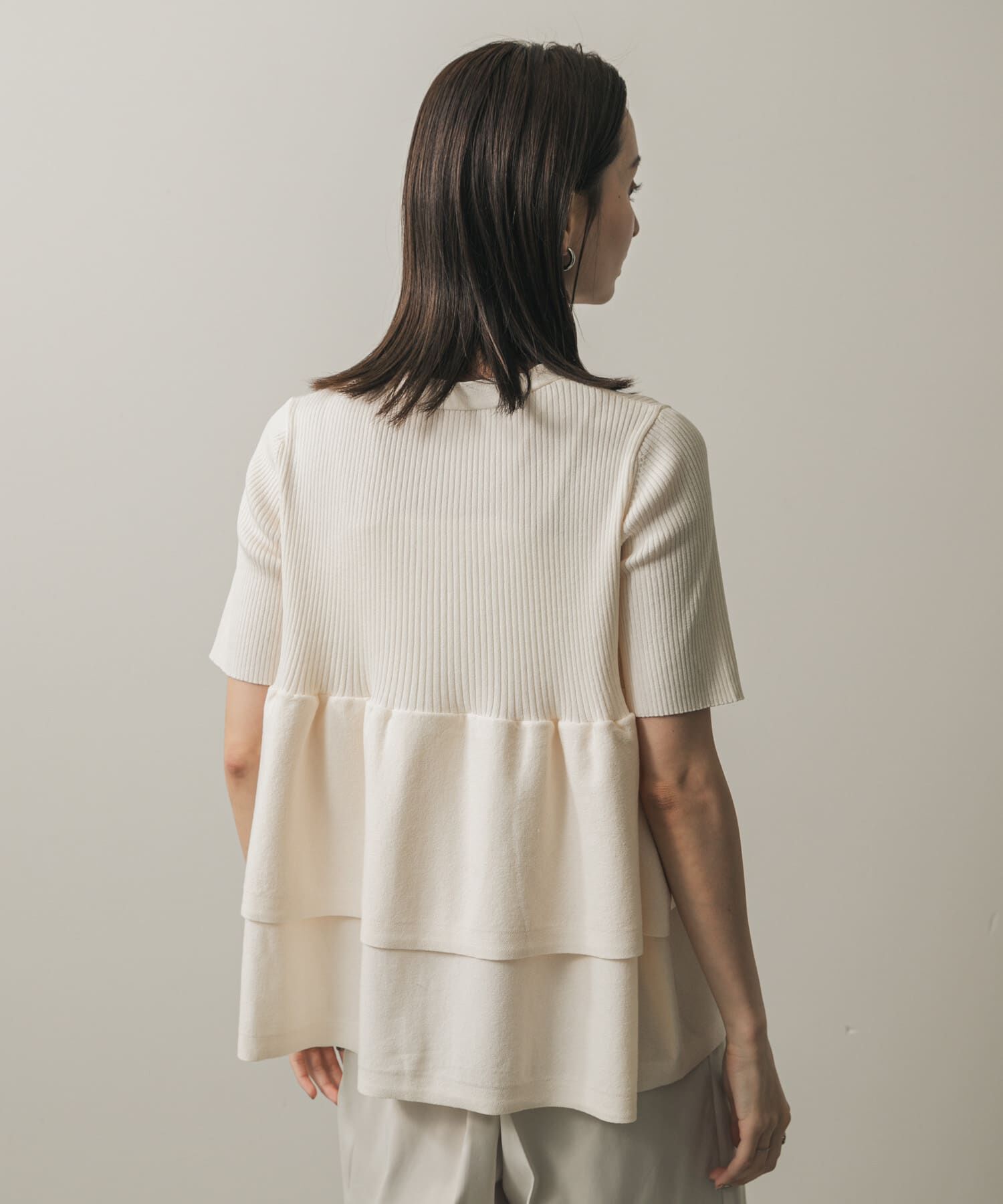 SENSE OF PLACE by URBAN RESEARCH「『WEB限定』ペプラムカーディガン(半袖)」|カーディガン|