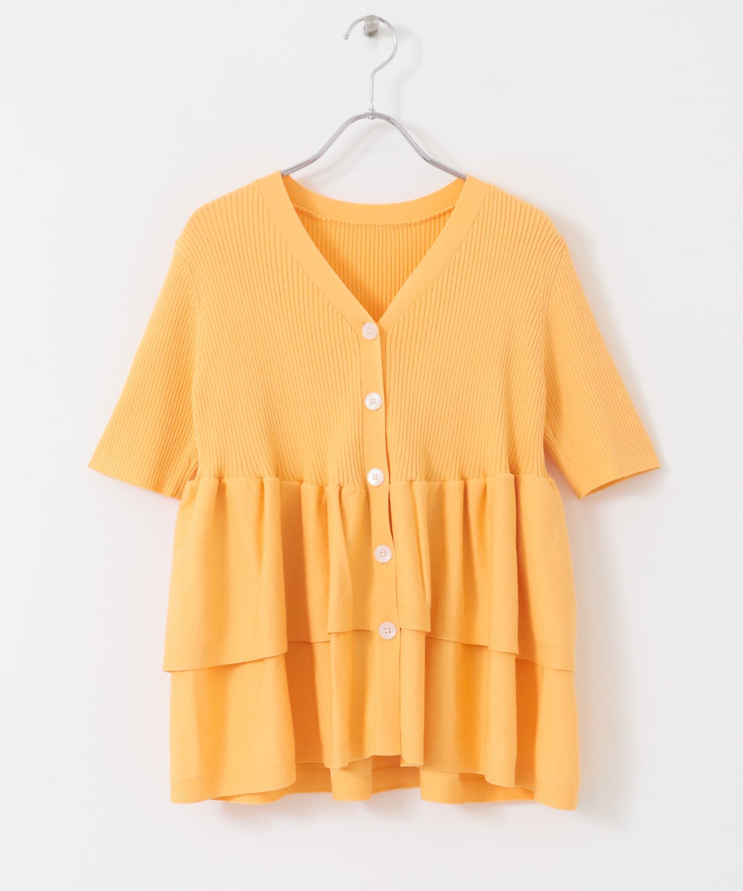 SENSE OF PLACE by URBAN RESEARCH「『WEB限定』ペプラムカーディガン(半袖)」|カーディガン|