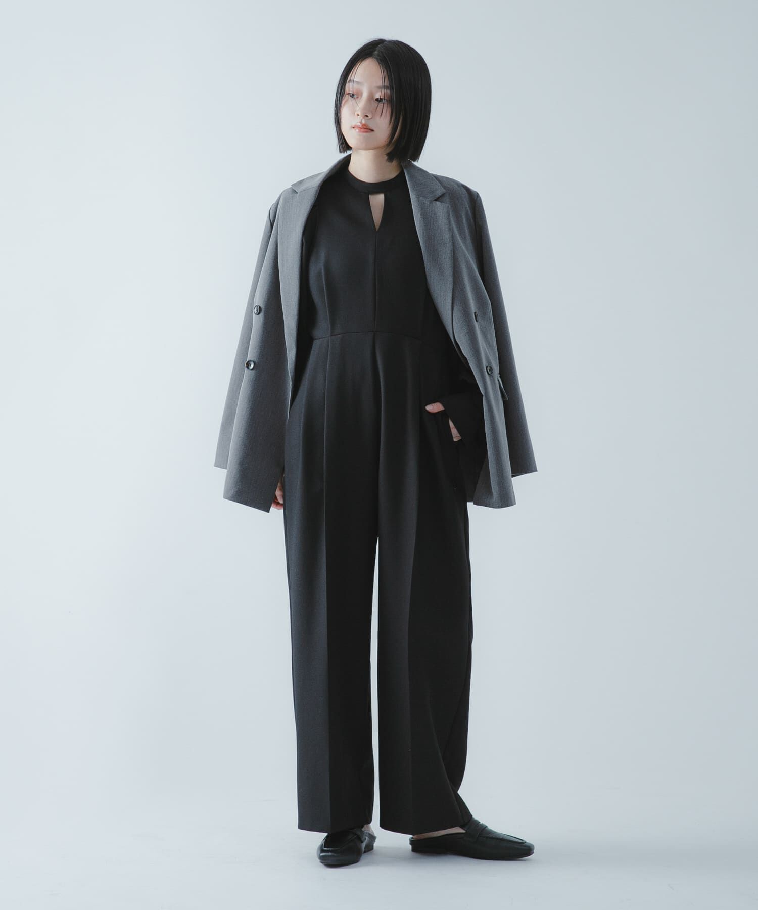 SENSE OF PLACE by URBAN RESEARCH「『撥水/防花粉』SKINProofパフショルダーオールインワン」|ワンピース|