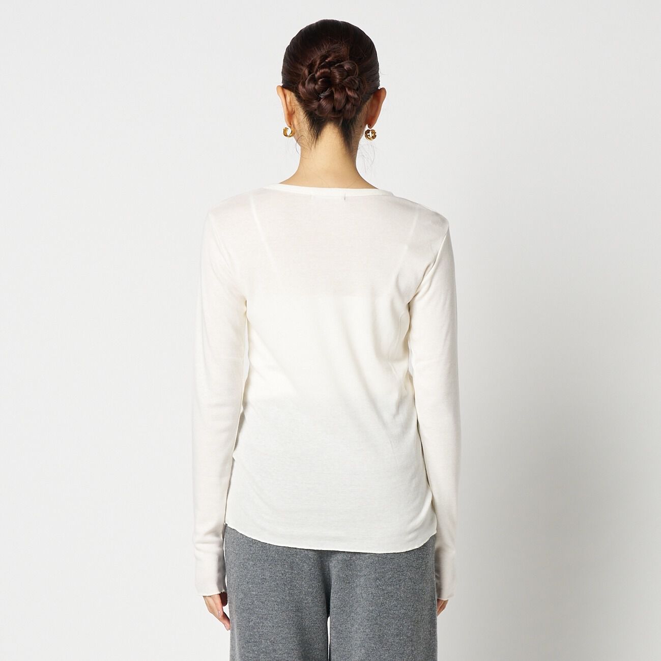 HELIOPOLE「HELIOPOLE 【smooth skin series】CASHCOTTON CREW」|Tシャツ・カットソー|