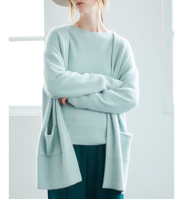 le.coeur blanc「FOX混ガウンカーディガン」|カーディガン|