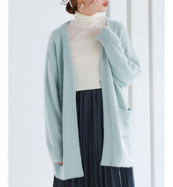 le.coeur blanc「FOX混ガウンカーディガン」|カーディガン|