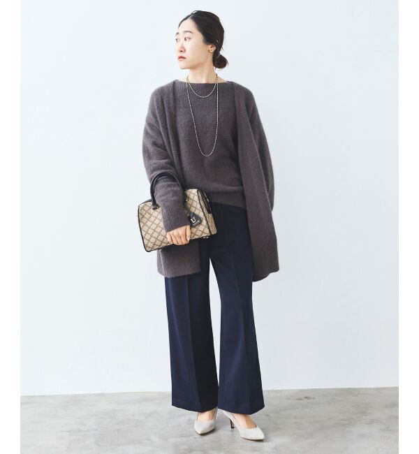 le.coeur blanc「FOX混ガウンカーディガン」|カーディガン|