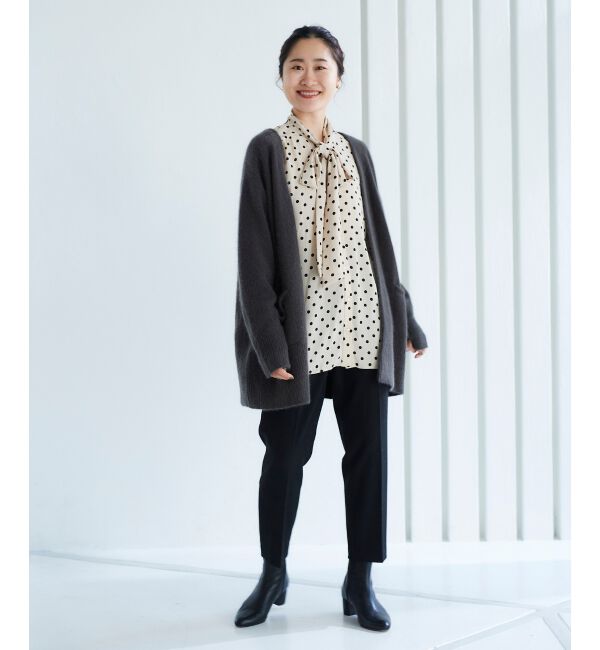 le.coeur blanc「FOX混ガウンカーディガン」|カーディガン|