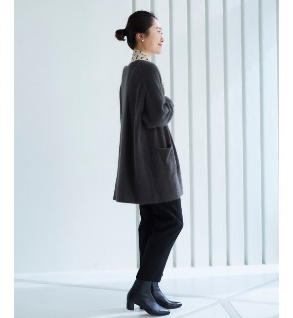 le.coeur blanc「FOX混ガウンカーディガン」|カーディガン|