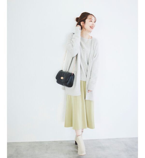 le.coeur blanc「FOX混ガウンカーディガン」|カーディガン|